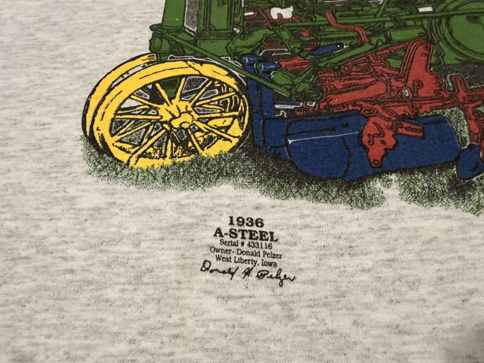 Vintage JOHN DEERE 1936 A STEEL vintage FOTL tee L 2735 Size US L / EU 52-54 / 3 - 3 Thumbnail