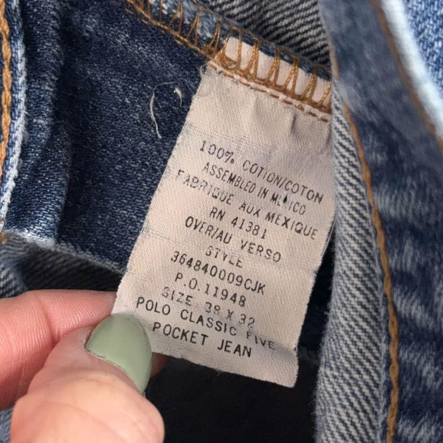 Polo Ralph Lauren Polo Ralph Lauren Jeans Mens 38x32 Blue Medium Wash Classic Straight Denim Pants Five Pocket Zip Fly Mens Size US M / EU 48-50 / 2 - 3 Thumbnail