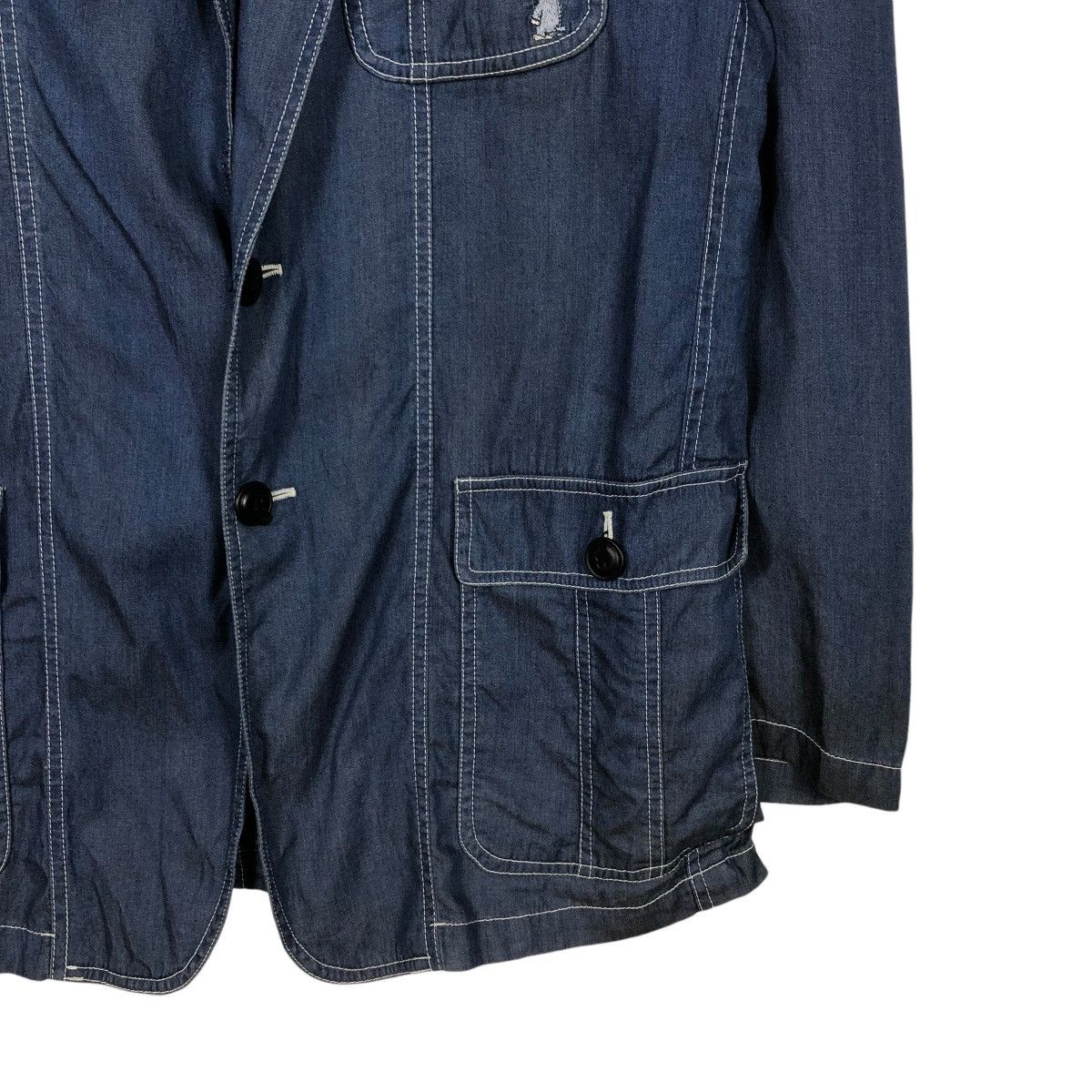 Japanese Brand 🔥VINTAGE DENIM CHORE WORKER JACKET MONTEREY& CARMEL KAPITAL Size US L / EU 52-54 / 3 - 7 Thumbnail