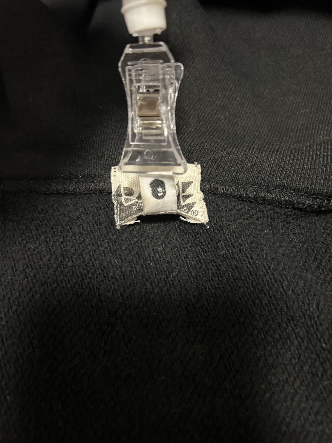 Bape Bape Black Spell out Logo Full Zip Hoodie Size US M / EU 48-50 / 2 - 4 Thumbnail