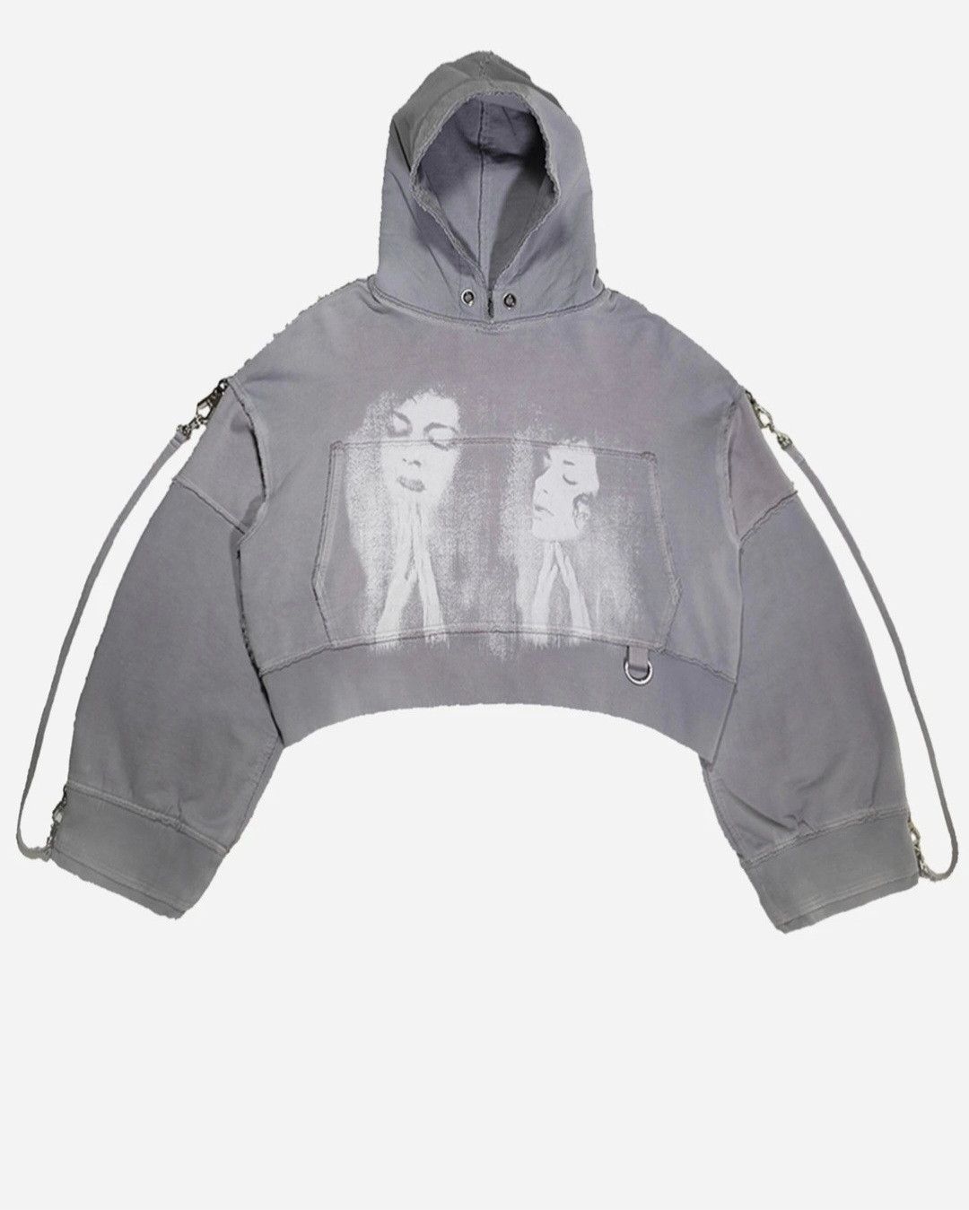 SHINE LUXURY Shine Luxury Studios cropped bondage Hoodie Size US L / EU 52-54 / 3 - 5 Thumbnail