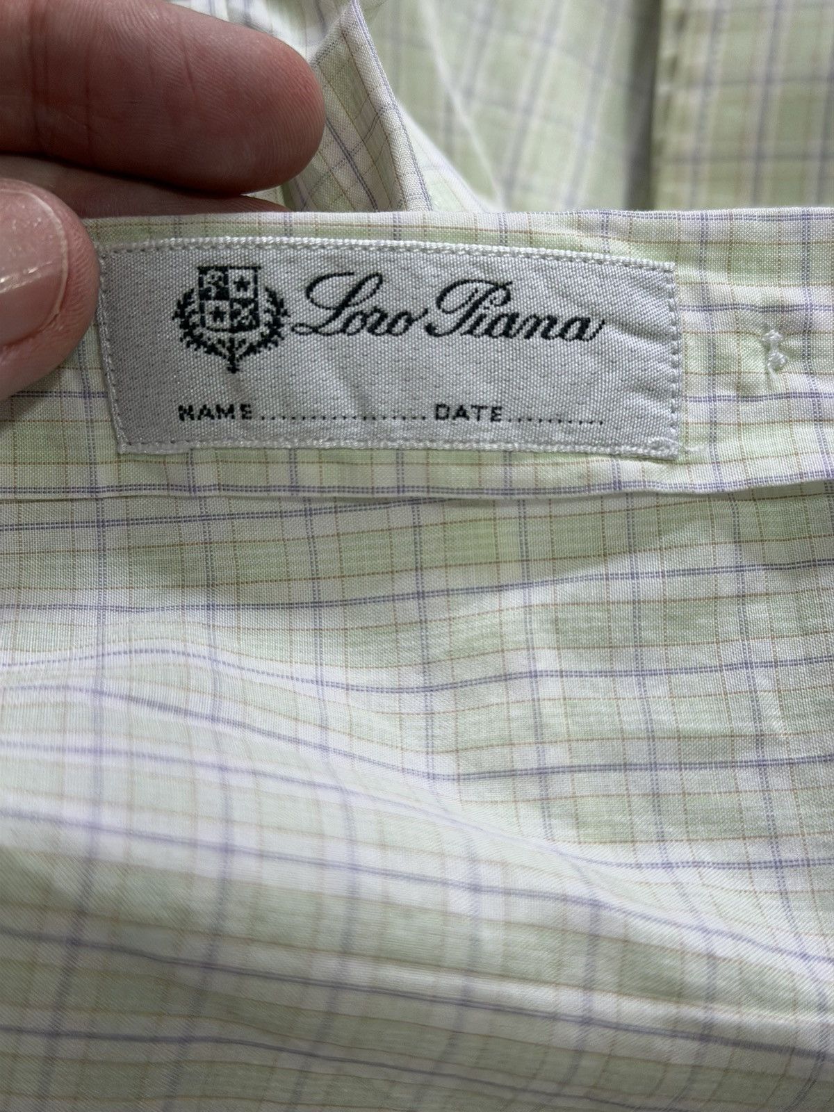 Loro Piana Loro Piana Light Green Shirt Size US L / EU 52-54 / 3 - 6 Thumbnail