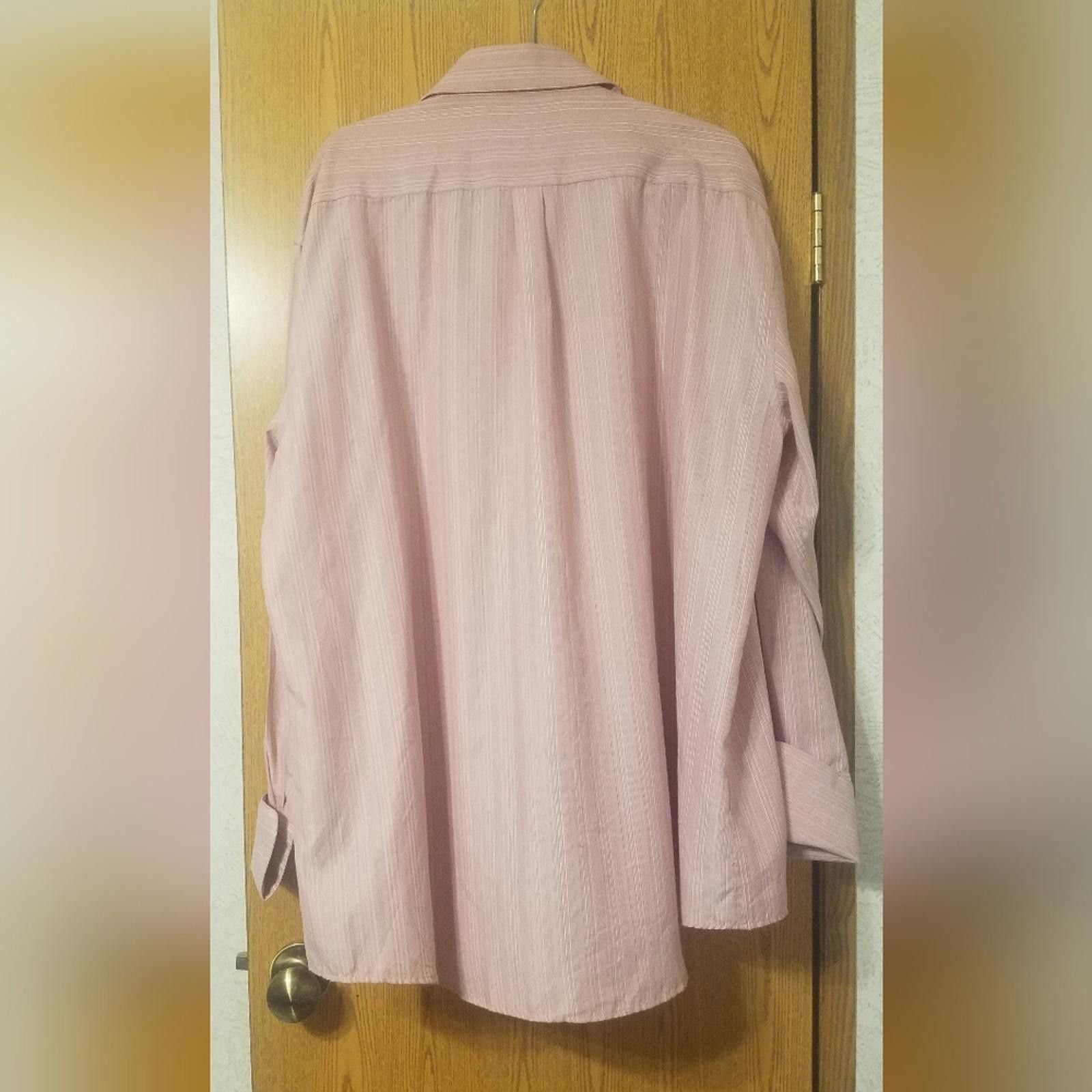 Fratelli Rossetti Fratello Pink/White Dress Shirt 18 1/2 36-37 Size 38R - 2 Thumbnail