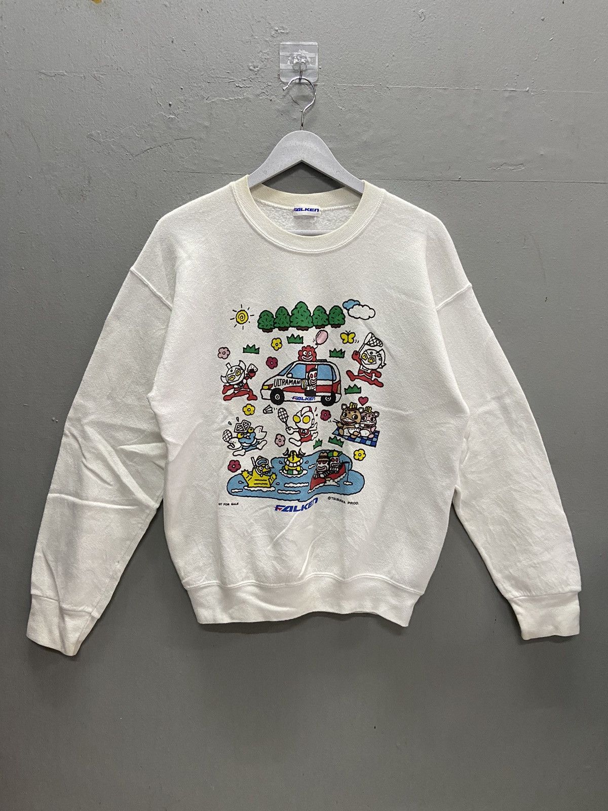 Japanese Brand FALKEN X ULTRAMAN TSUBURAYA PRODUCTION SWEATSHIRT Size US L / EU 52-54 / 3 - 1 Thumbnail