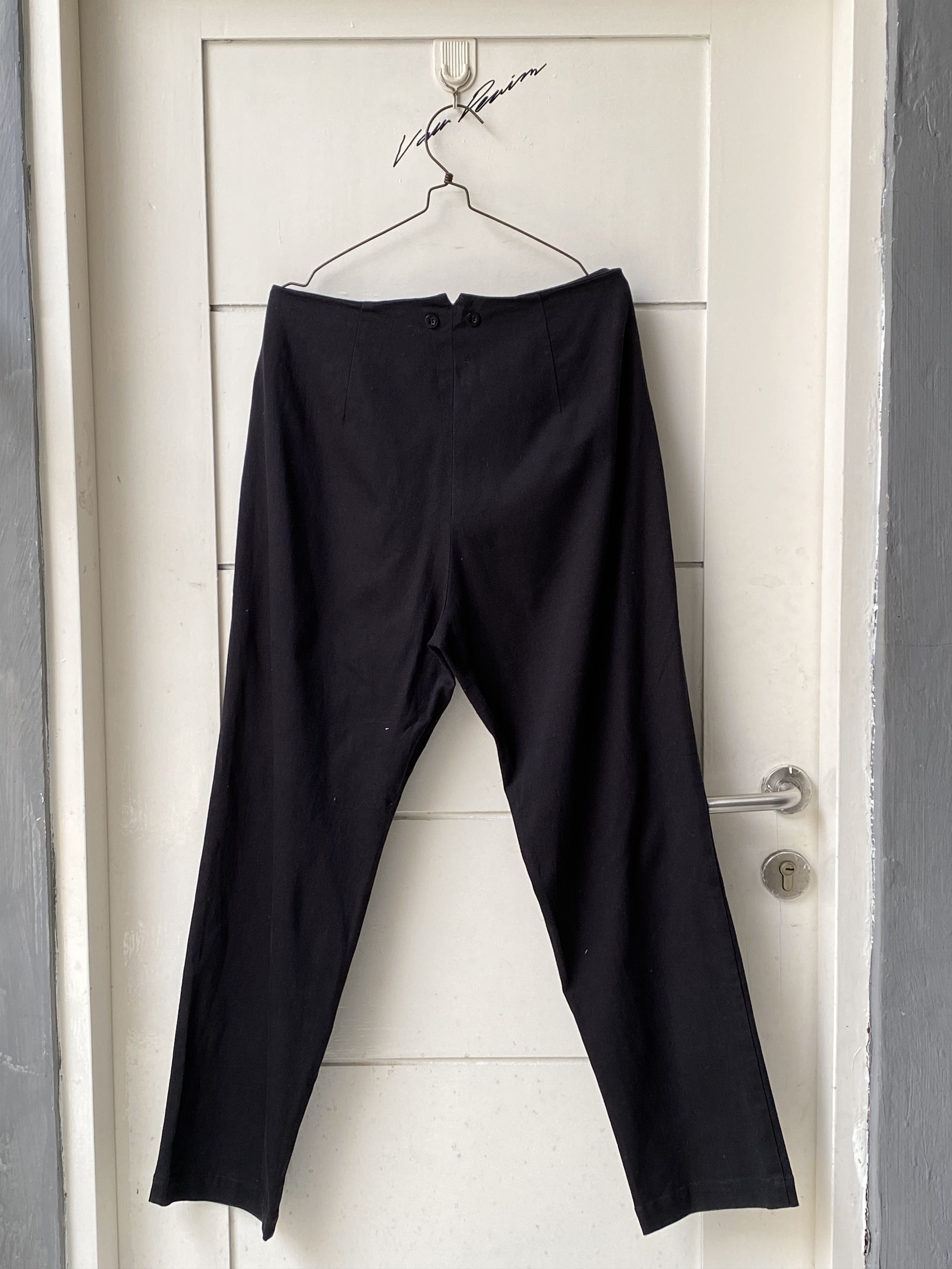 Yohji Yamamoto Yohji Yamamoto ROBYN Black Long Pants Size US 34 / EU 50 - 10 Thumbnail