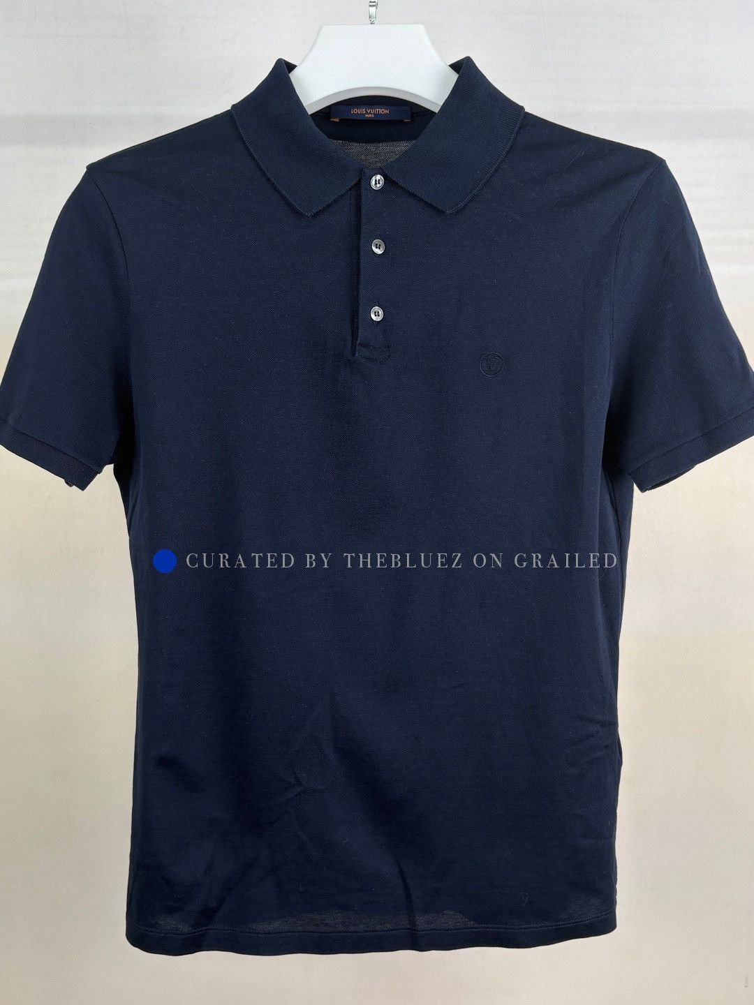 Louis Vuitton Blue Short-Sleeve Polo Shirt Size US M / EU 48-50 / 2 - 1 Thumbnail