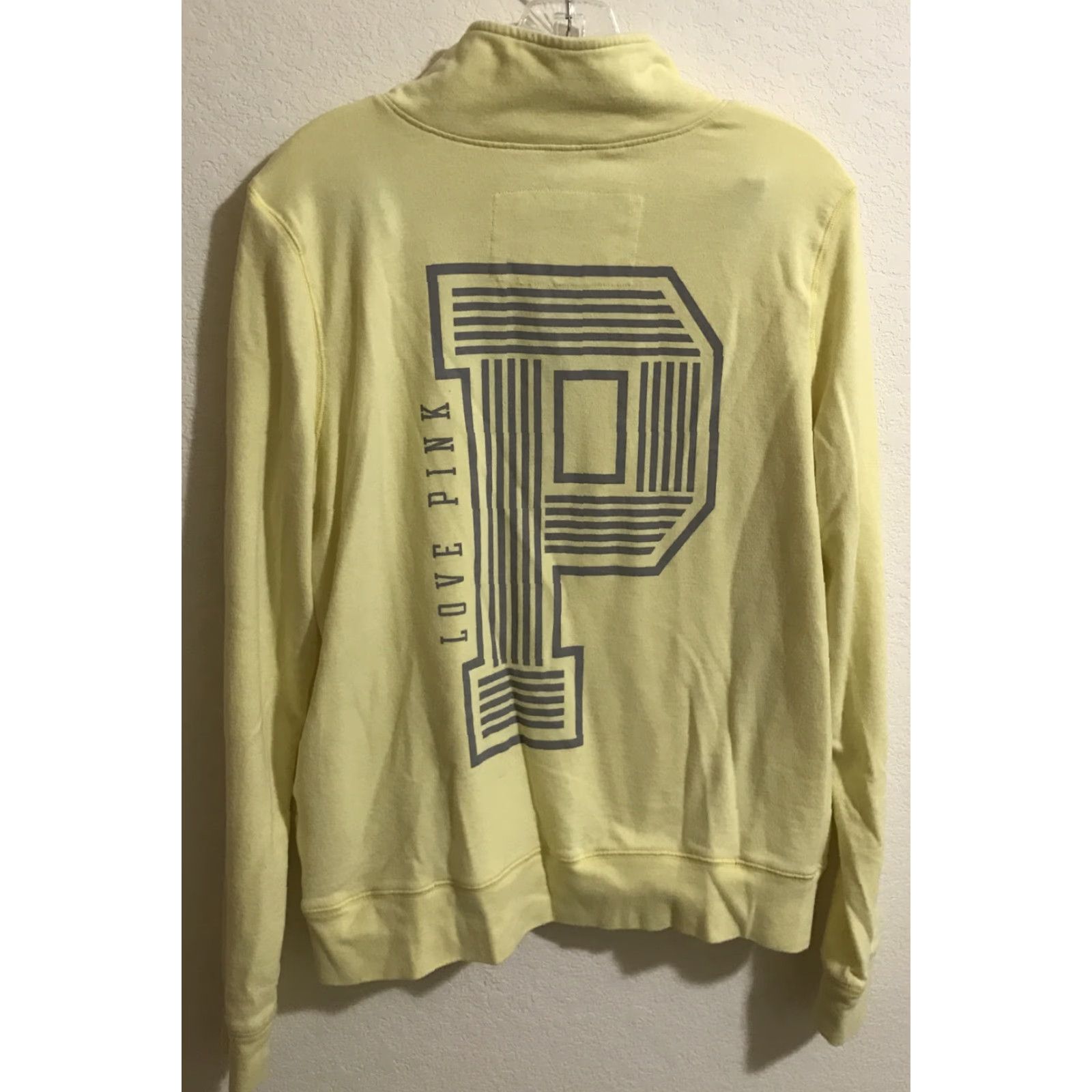 Victoria's Secret VINTAGE? PINK Victoria's Secret Zip Up Pullover Sweatshirt 1/4 Zip Yellow Large Women Sports Activewear B322 Size L / US 10 / IT 46 - 2 Thumbnail