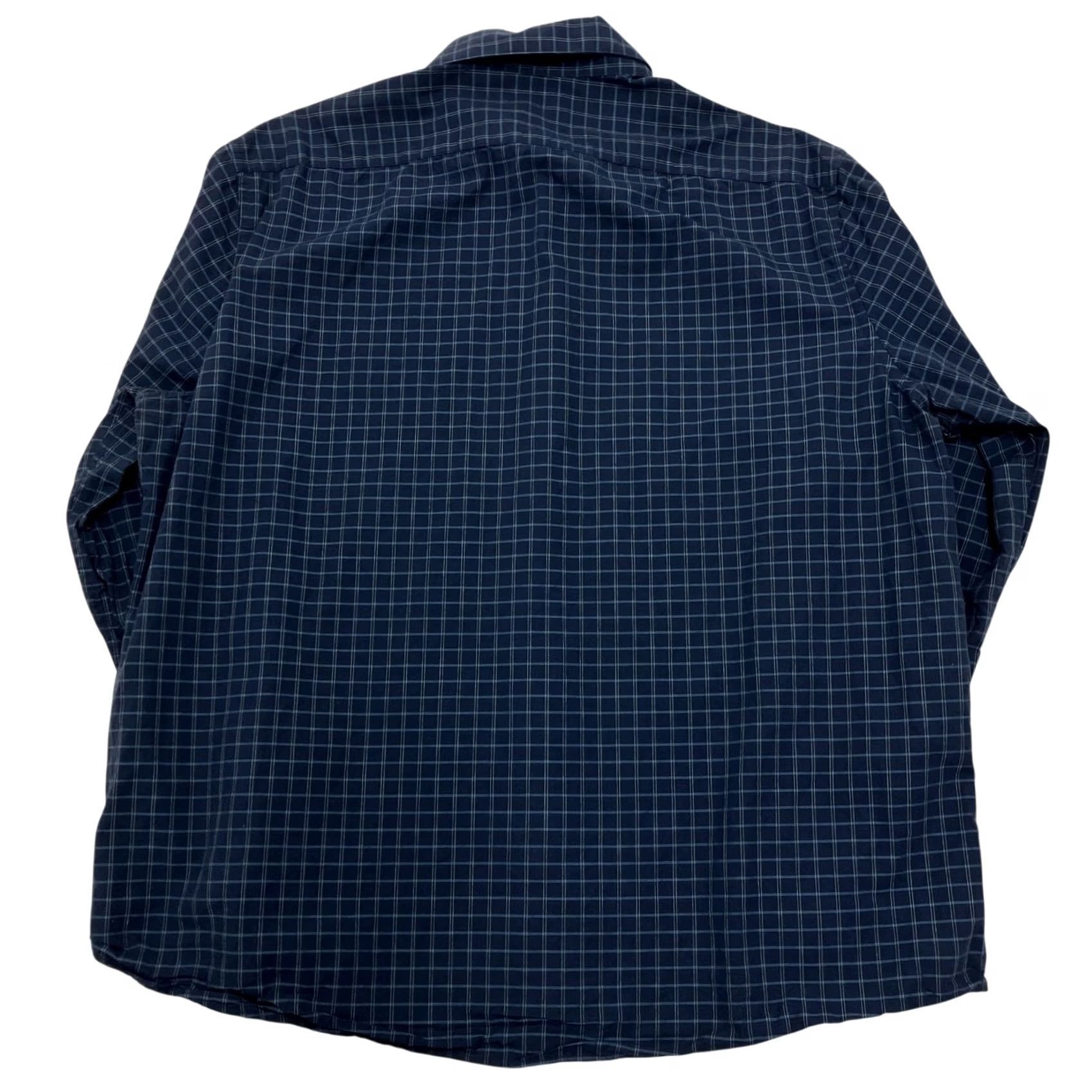 Calvin Klein Calvin Klein Shirt Mens XL Blue Check Slim Fit Long Sleeve Cotton Size US XL / EU 56 / 4 - 5 Thumbnail