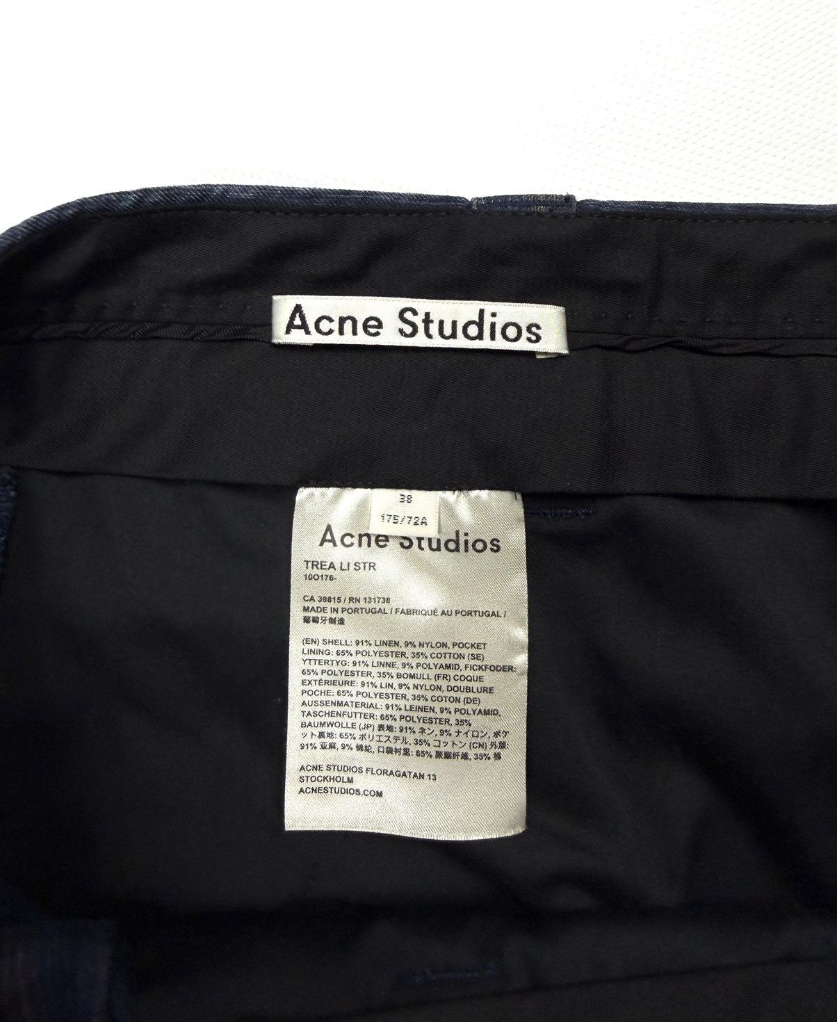 Acne Studios Acne Studios Striped Linen Casual Pants Women’s 38 Vintage Size 28" / US 6 / IT 42 - 14 Thumbnail