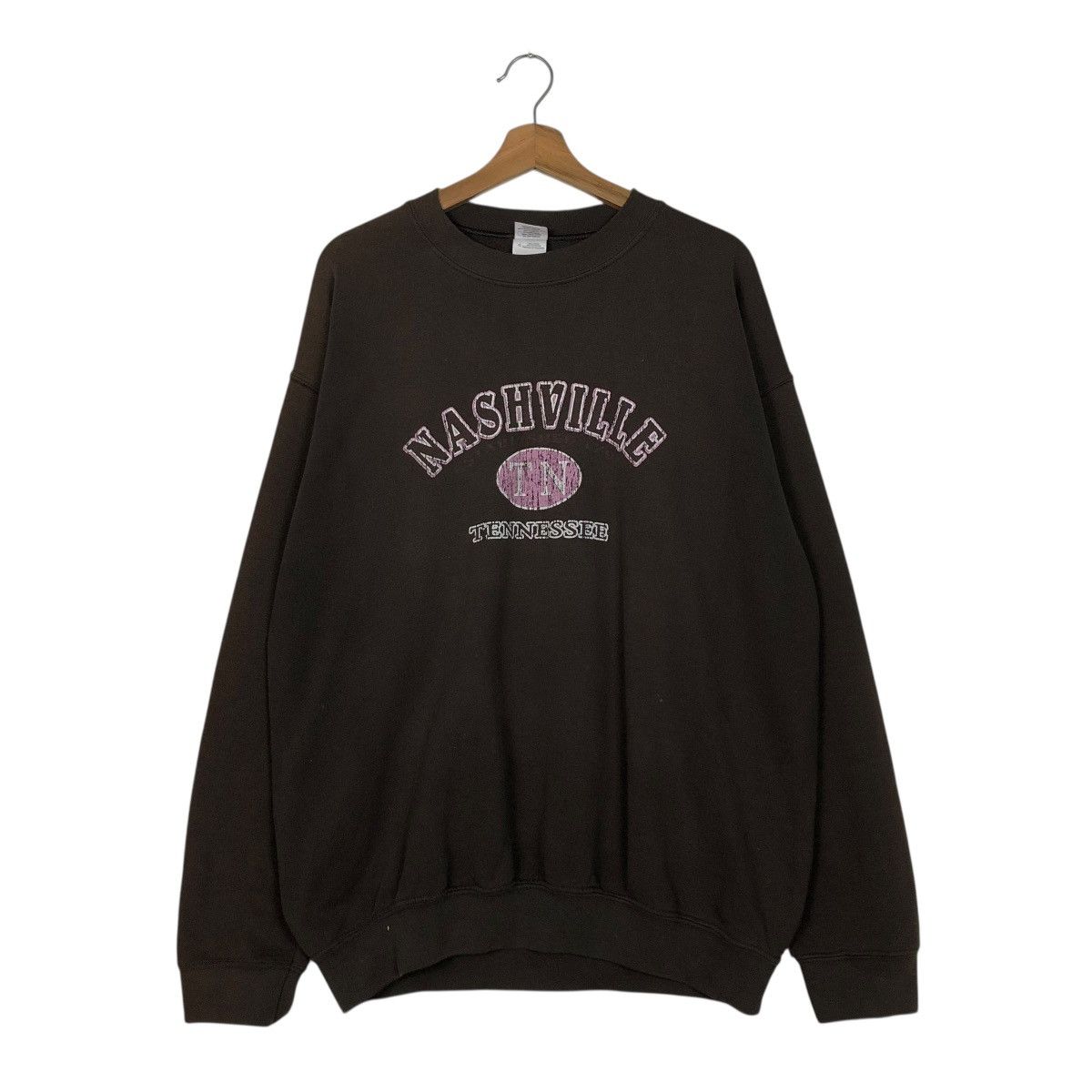 Vintage 🔥VINTAGE SWEATSHIRT CREWNECK NASHVILLE TENNESSEE BIG LOGO Size US L / EU 52-54 / 3 - 3 Thumbnail