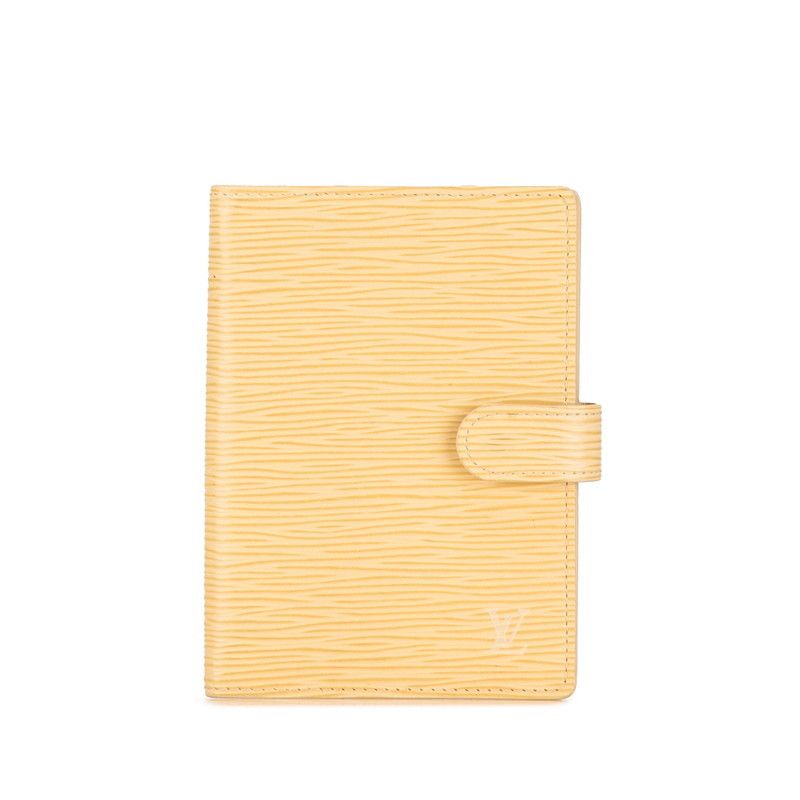Louis Vuitton Louis Vuitton Louis Vuitton Epi Agenda PM Notebook Cover R2005A Beige Leather Leather Notebook Cover R2005A in Very Good Condition Size ONE SIZE - 1 Thumbnail