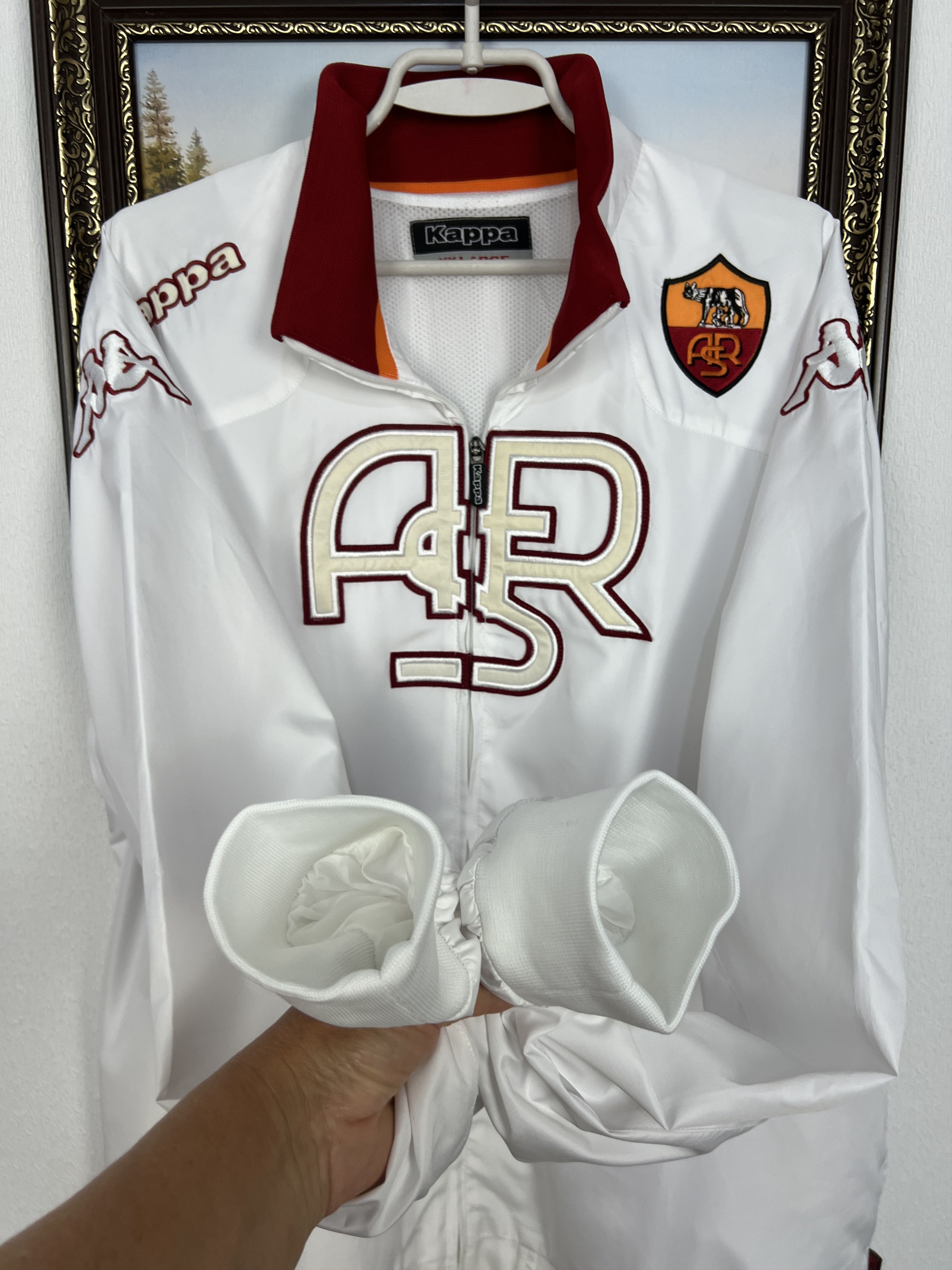Kappa Vintage Kappa AC Roma Football Suit Soccer Set Jacket Pants Size US XXL / EU 58 / 5 - 9 Thumbnail