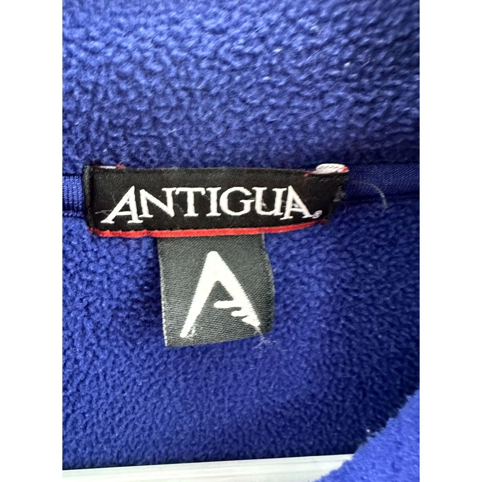 Vintage Antigua Mens Sweatshirt Blue 1/4 Zip Fleece Embroidered Size M Pullover Long Sleeve Casual 90s Style Mens Size US M / EU 48-50 / 2 - 5 Thumbnail