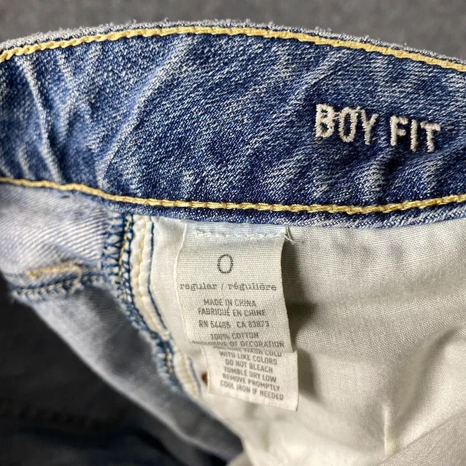 American Eagle Outfitters American Eagle Jeans Women's Size 0 Boy Fit Denim Adults Size 25" / US 0 / IT 36 - 9 Thumbnail
