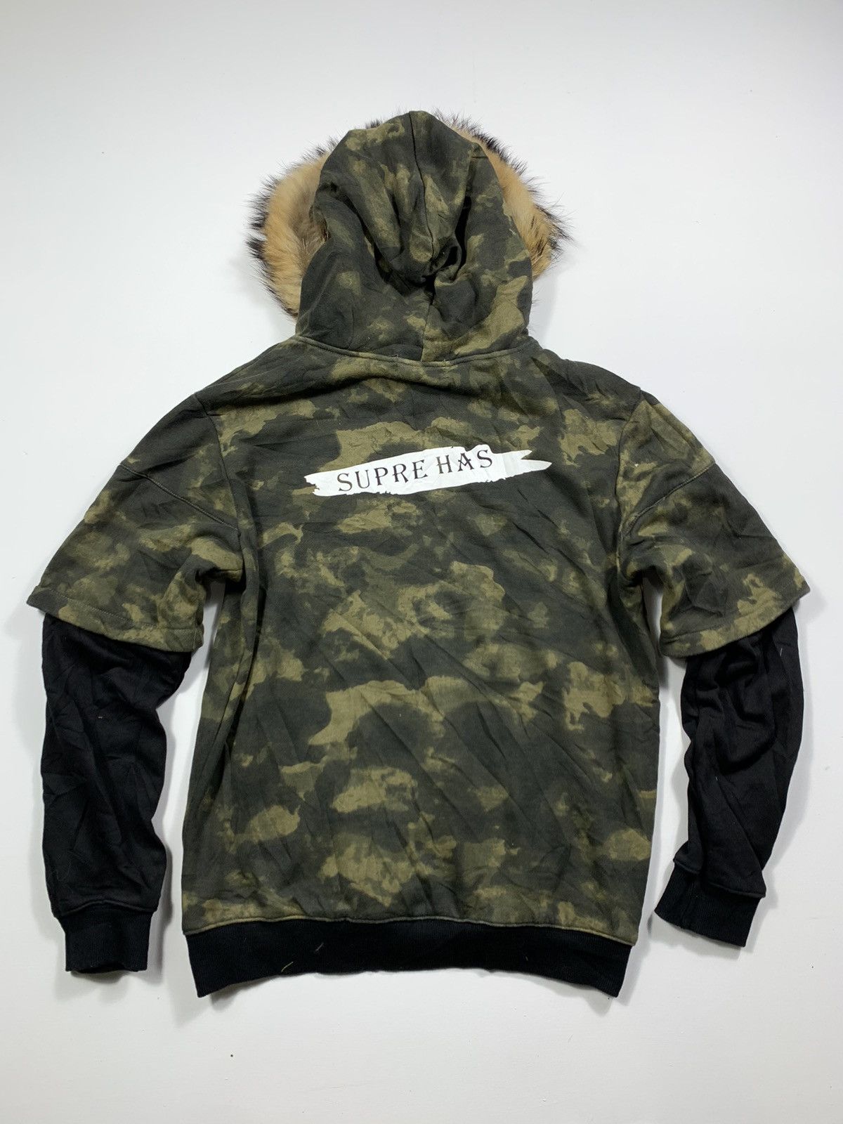 If Six Was Nine × Japanese Brand × Le Grande Bleu (L.G.B.) Supre Has Double layer Faux Fur Hoodie Zip Lgb ifsix Style Size US L / EU 52-54 / 3 - 2 Thumbnail