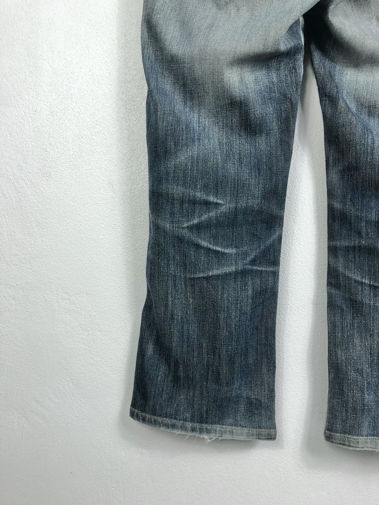 Edwin Rare Vintage Edwin 503 Blue Trip Flare Jeans Size US 32 / EU 48 - 12 Thumbnail