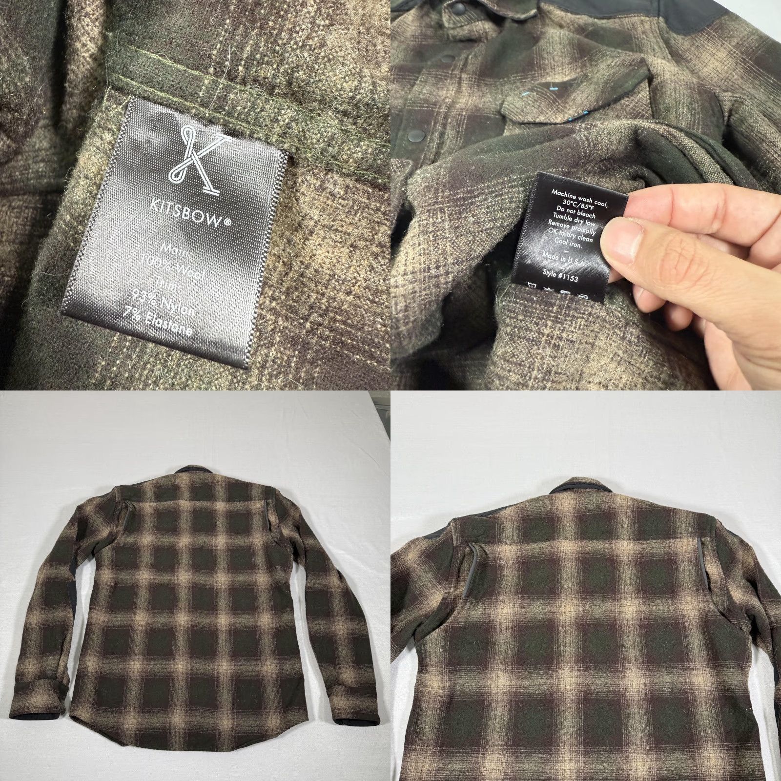 Pendleton VINTAGE Pendleton Kitsbow Shirt Mens XS Brown Plaid Wool Flannel Snap Button Western USA Size US XS / EU 42 / 0 - 9 Thumbnail