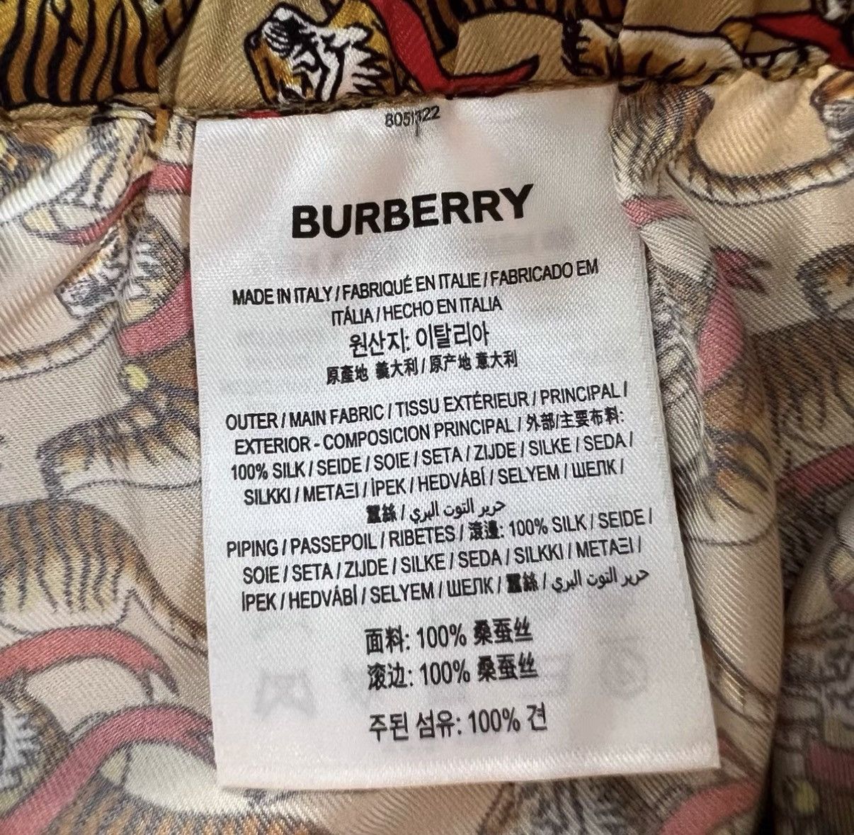 Burberry Burberry Tiger All-over Print Elastic Waist Shorts J41 Size US 30 / EU 46 - 4 Thumbnail