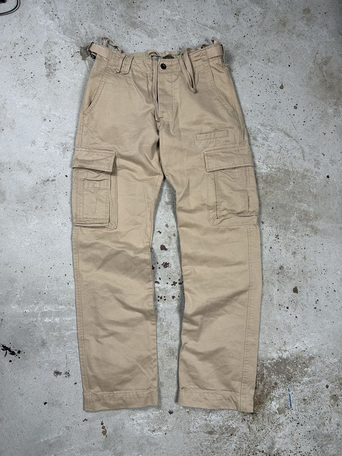 Ecko Unltd. × Vintage Vintage Y2K Ecko Unltd Function Beige Cargo Baggy Pants Size US 32 / EU 48 - 2 Thumbnail