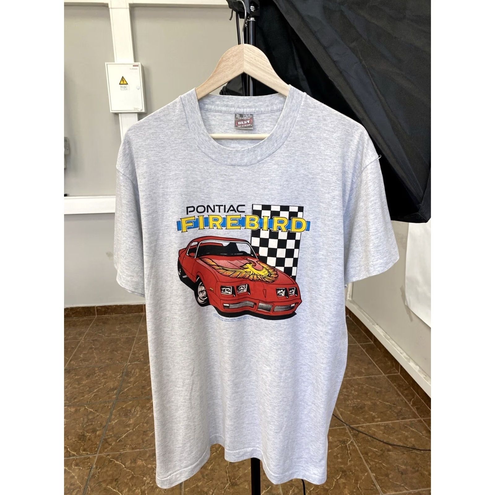 NASCAR VINTAGE Pontiac Firebird Racing NASCAR T-Shirt XL Men Grey 90s Shirt Mens Size US XL / EU 56 / 4 - 2 Thumbnail