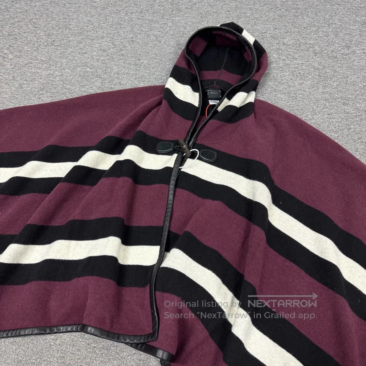 Gucci gucci striped wool hooded poncho. Size US M / EU 48-50 / 2 - 3 Thumbnail