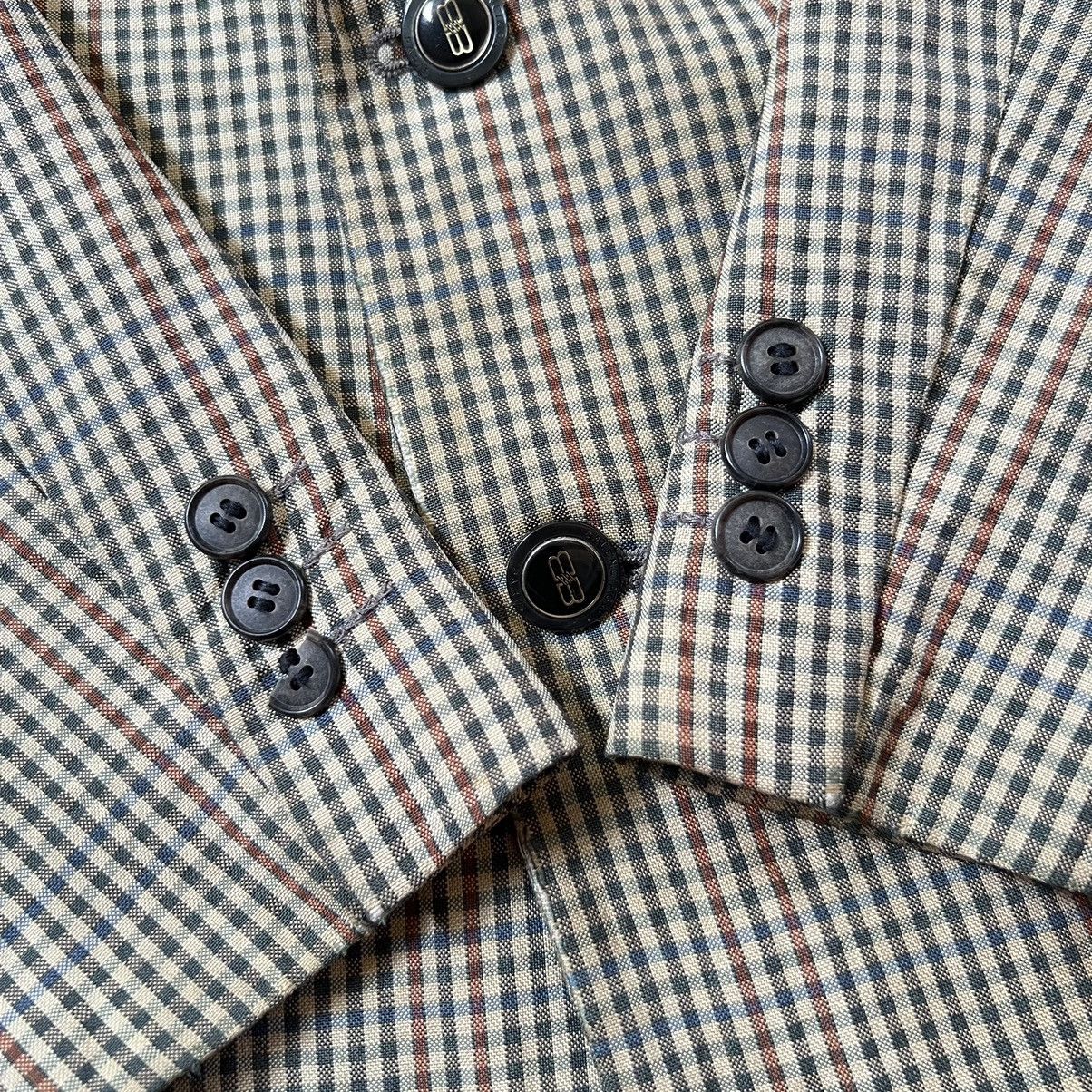 Balenciaga Vintage Balenciaga Plaid Blazer Regular Fit Size 44R - 9 Thumbnail