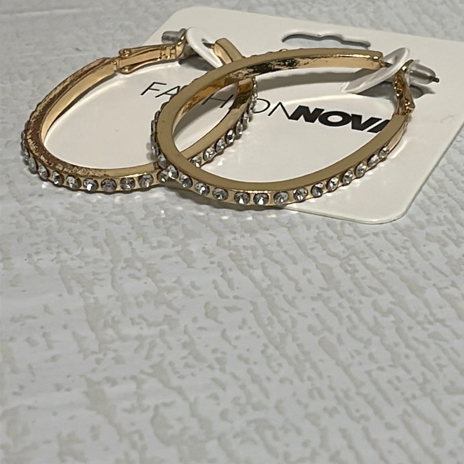 Other FASHION NOVA Too Cool For You Hoop Earrings NWT Size ONE SIZE - 2 Thumbnail