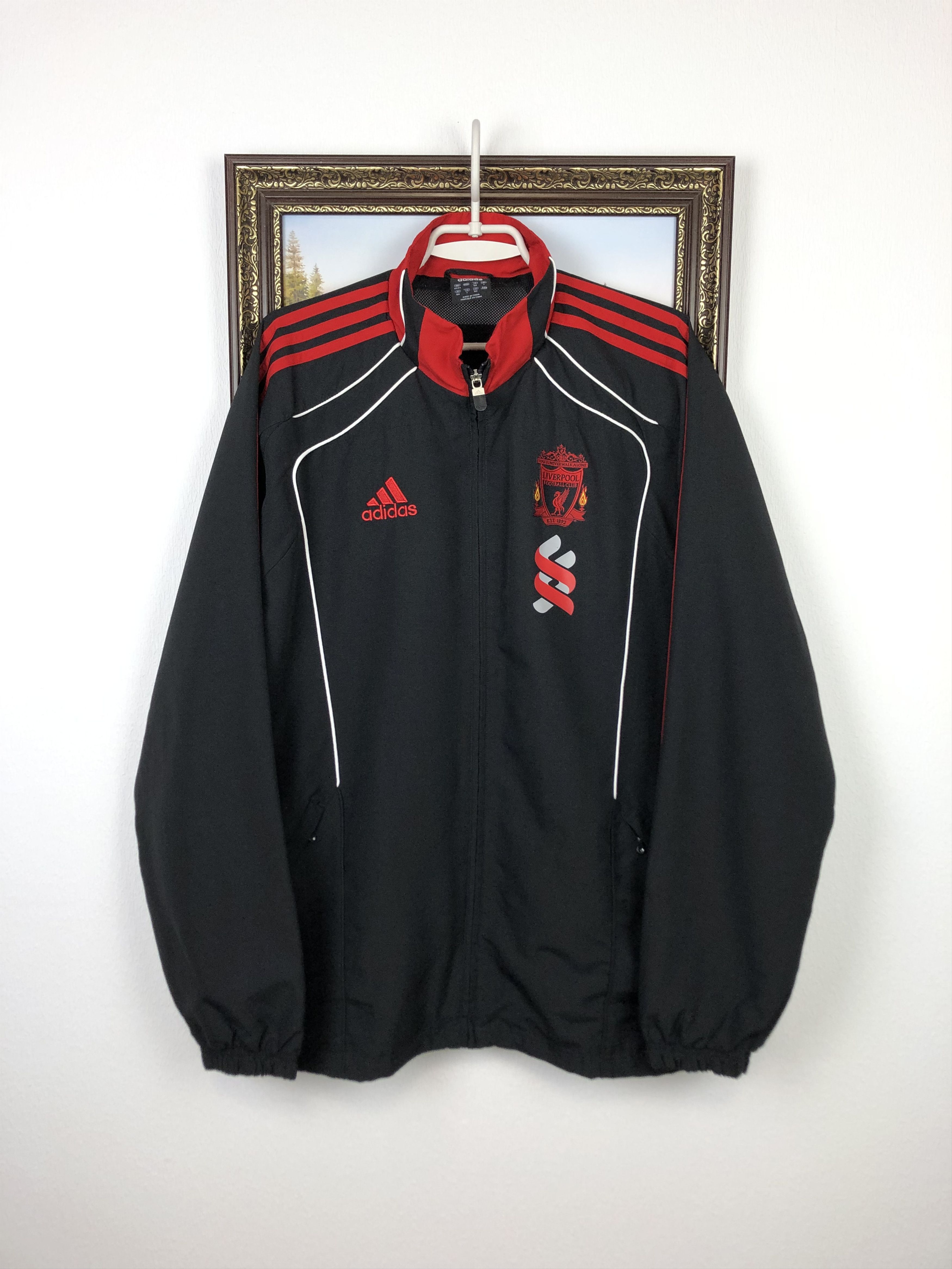 Adidas Vintage Adidas Liverpool Football Jacket Soccer Track Top Size US L / EU 52-54 / 3 - 1 Thumbnail