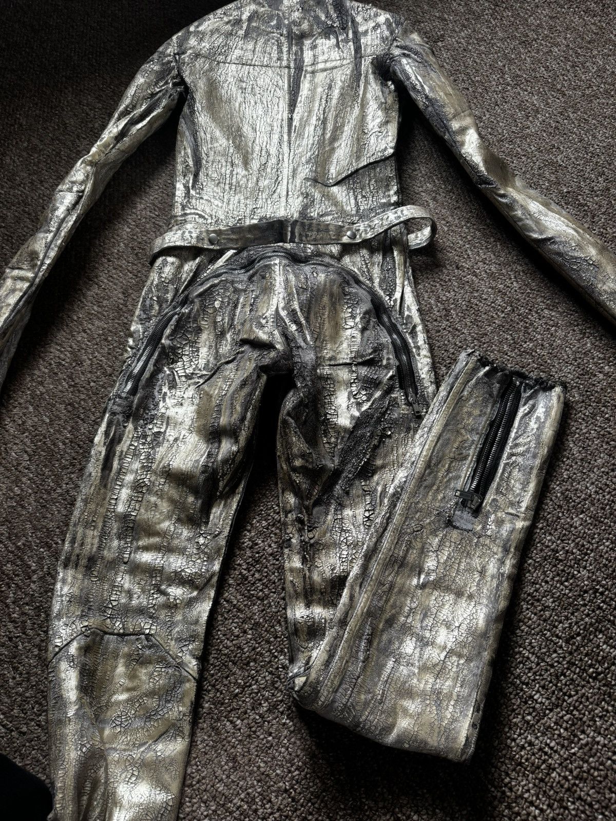Rick Owens RARE RICK OWENS GOLD GARY JUMPSUIT Size US 32 / EU 48 - 14 Thumbnail