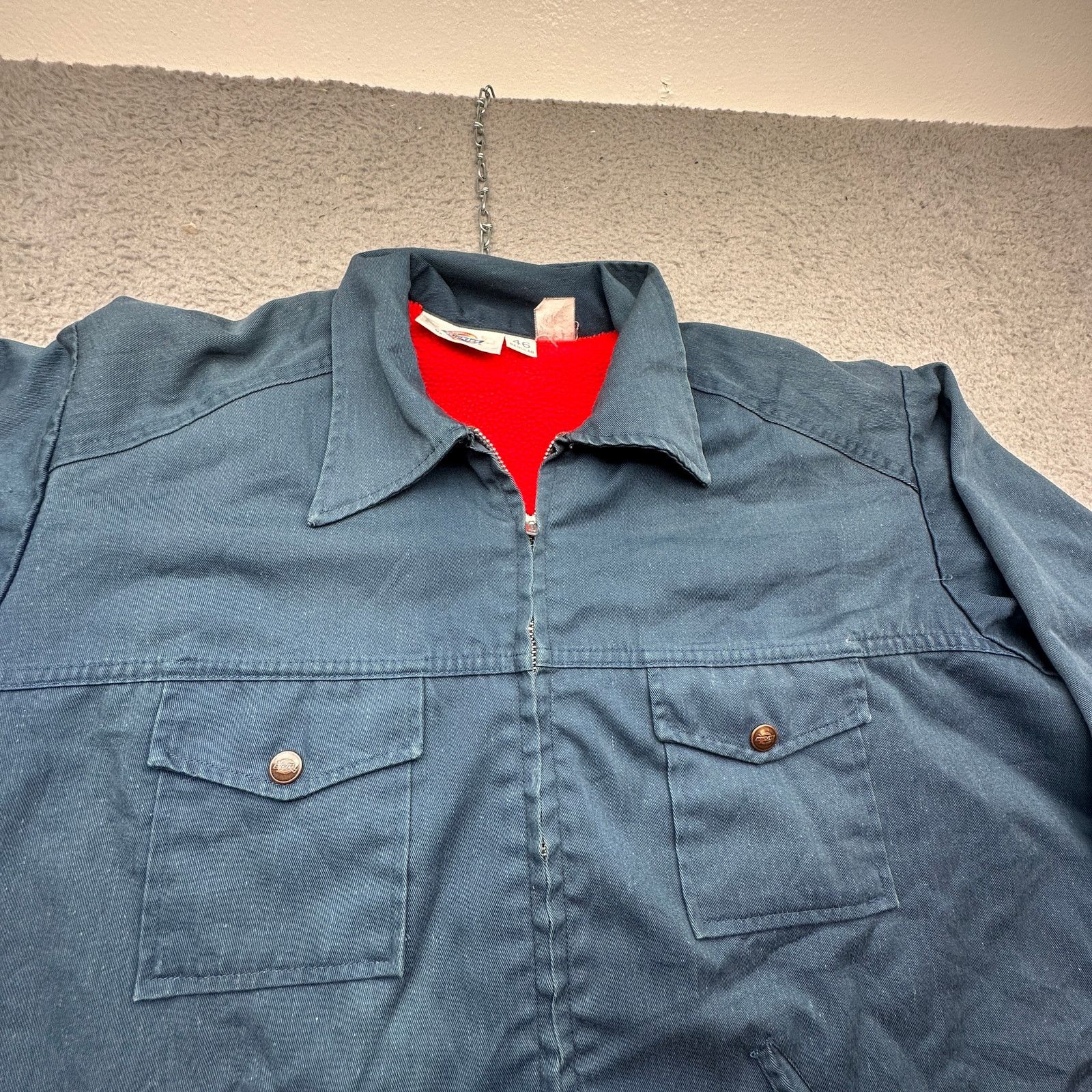 Dickies Vintage 80s Dickies Eisenhower Fleece Lined Jacket 46 XL Size US XL / EU 56 / 4 - 9 Thumbnail