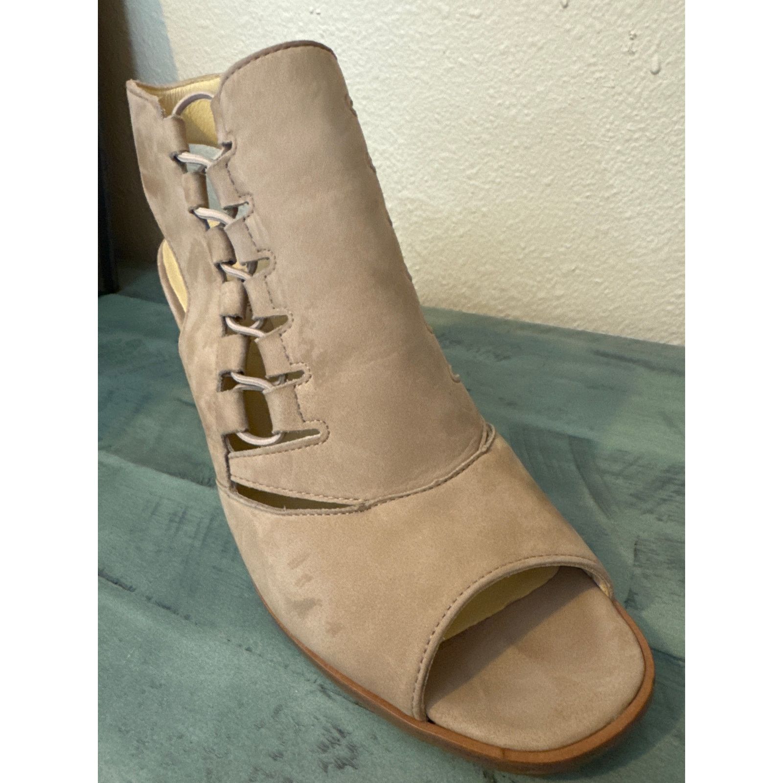 Other Paul Green Size 9 Sabrina Sandal Sisal Nubuk 3 1/2" Heels Size US 9 / IT 39 - 3 Thumbnail