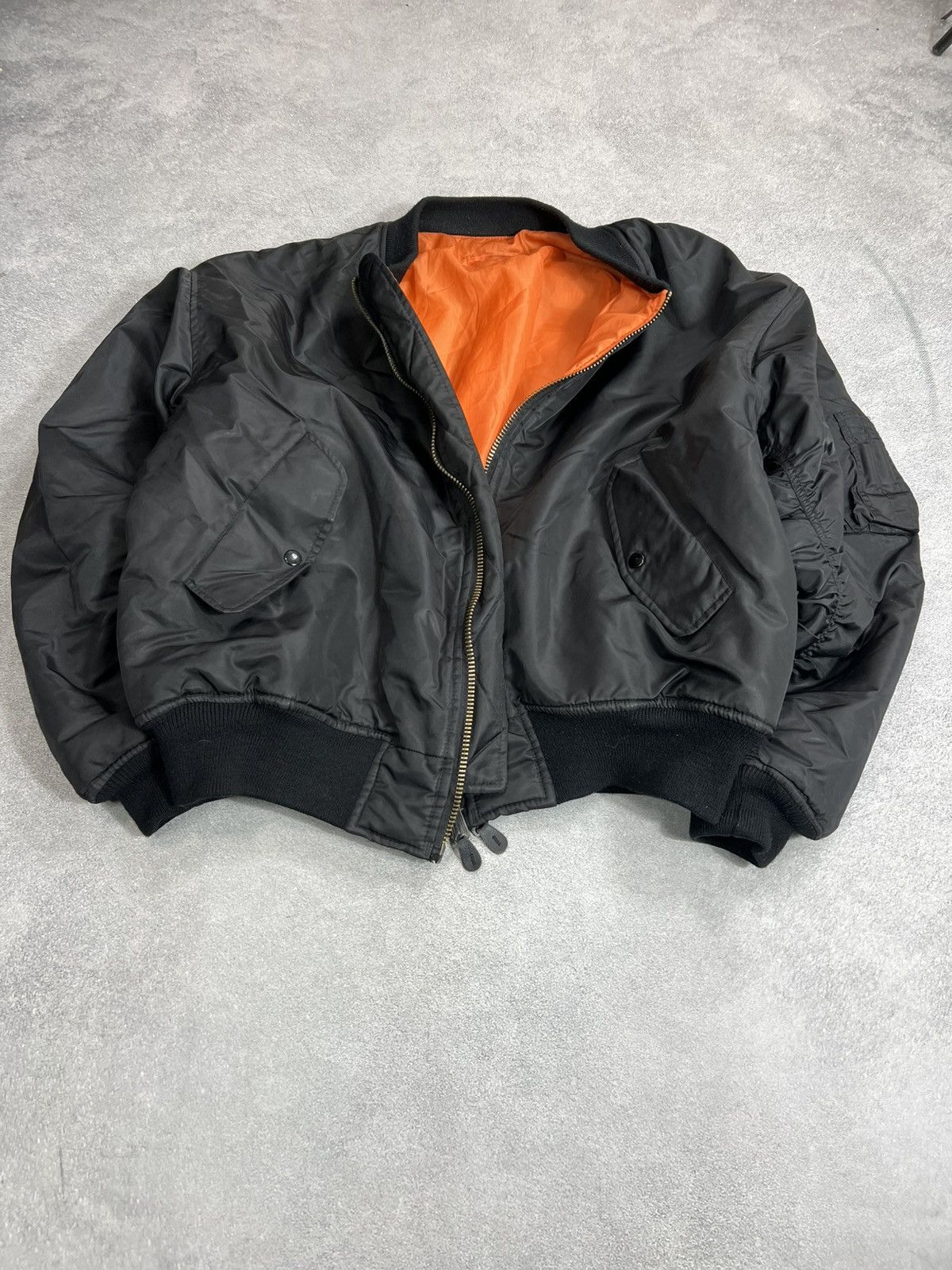 Vintage VTG MA-1 FlY ARCHIVE MADE IN USA RETRO REVERSIBLE Jacket Size US XL / EU 56 / 4 - 4 Thumbnail