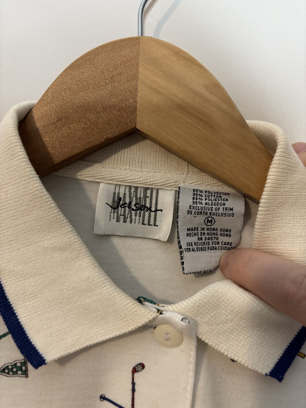 Vintage Vintage 90s Jason Maxwell All Over Print AOP Golf Polo Shirt Size US M / EU 48-50 / 2 - 3 Thumbnail