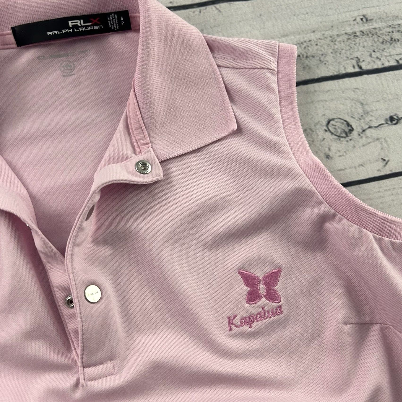 Ralph Lauren Ralph Lauren RLX Kapalua Sleeveless Golf Polo Shirt Women's Small Pink Size S / US 4 / IT 40 - 3 Thumbnail