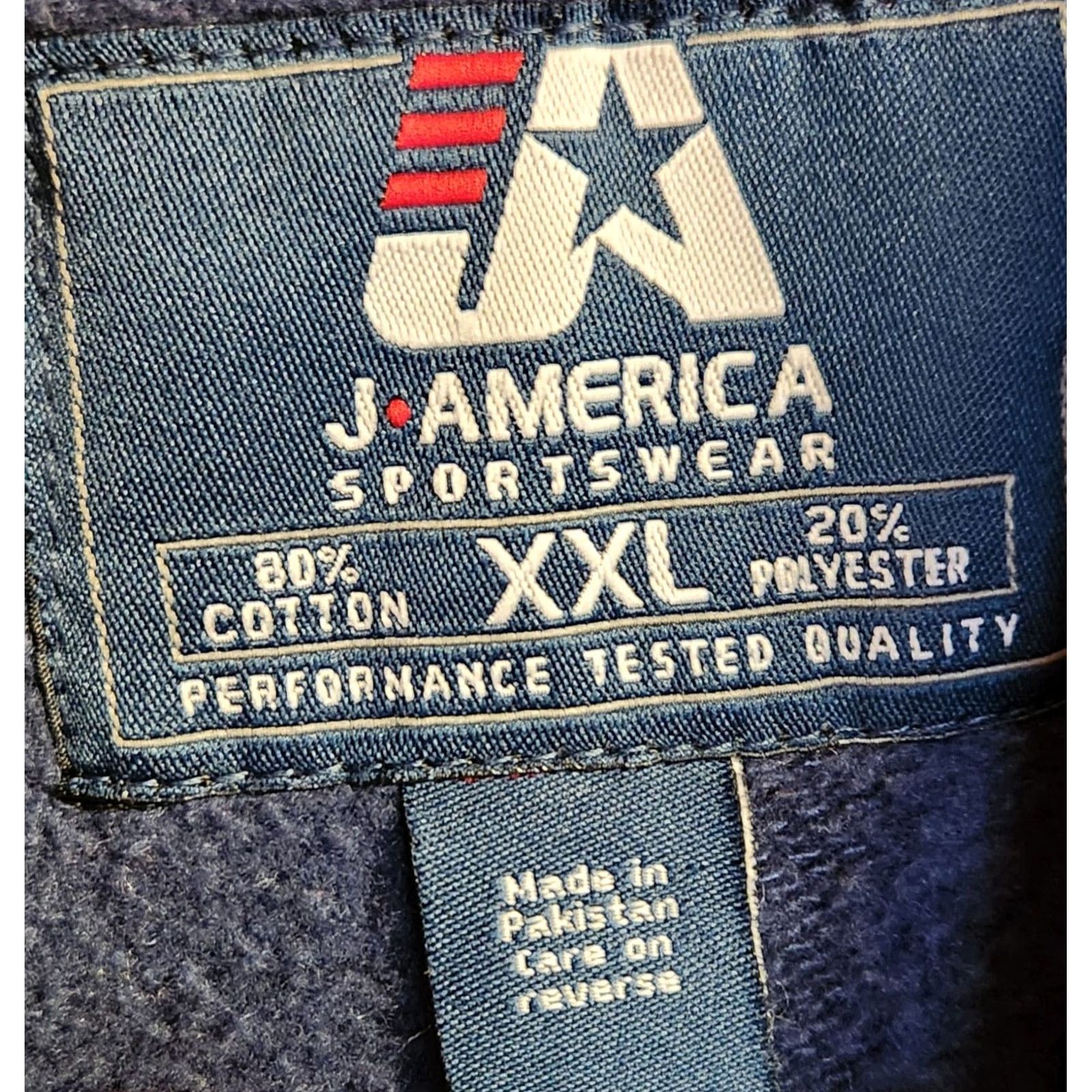 Vintage VINTAGE J. America Illinois Hoodie Mens 2XL Sweatshirt Illini Chief Embroidered Blue Graphic Print Hoodie Mens XL? Size US XXL / EU 58 / 5 - 7 Thumbnail
