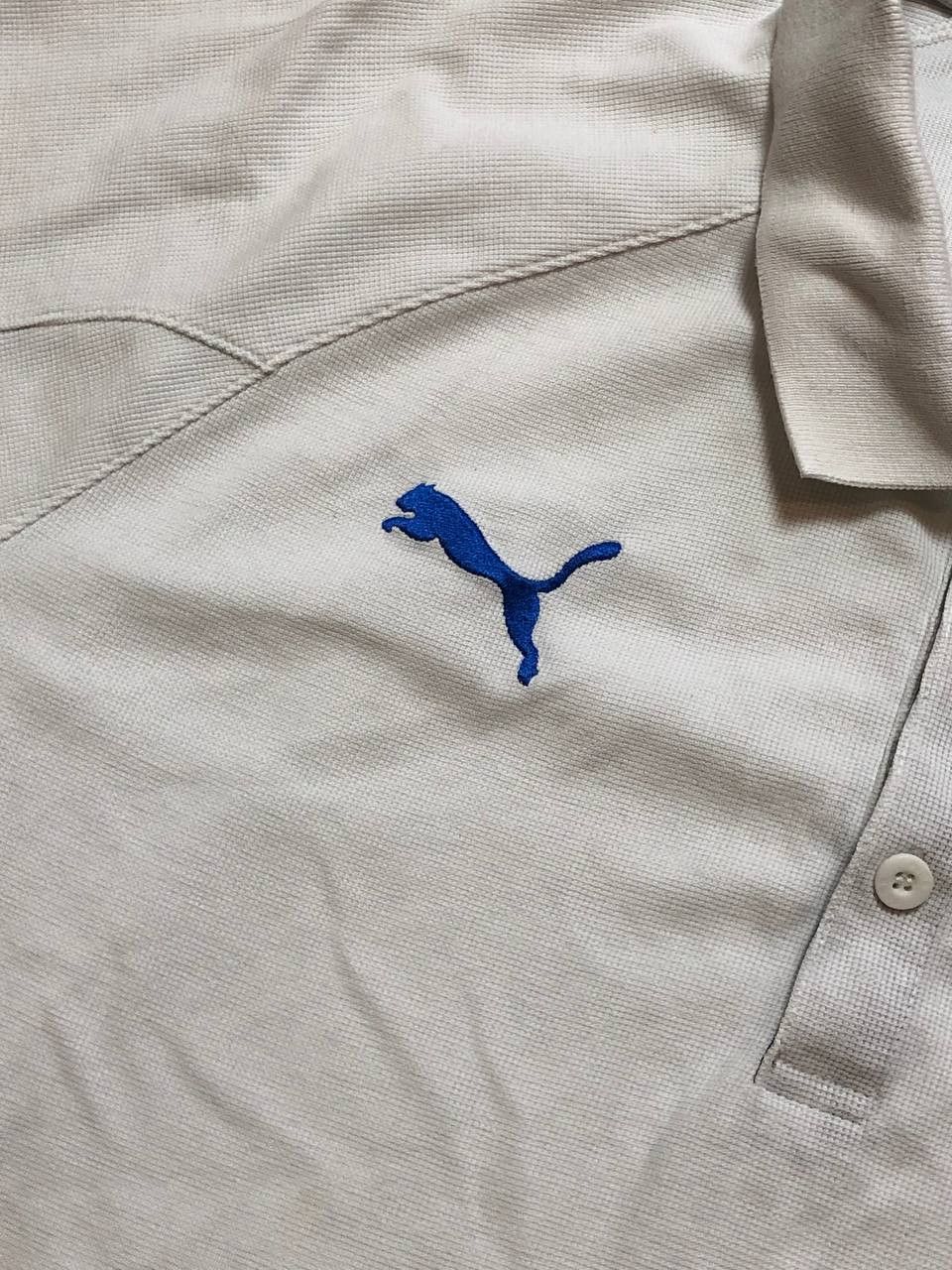 Puma Vintage Polo Puma logo white T-Shirt crazy Y2K size XL Size US XL / EU 56 / 4 - 6 Thumbnail