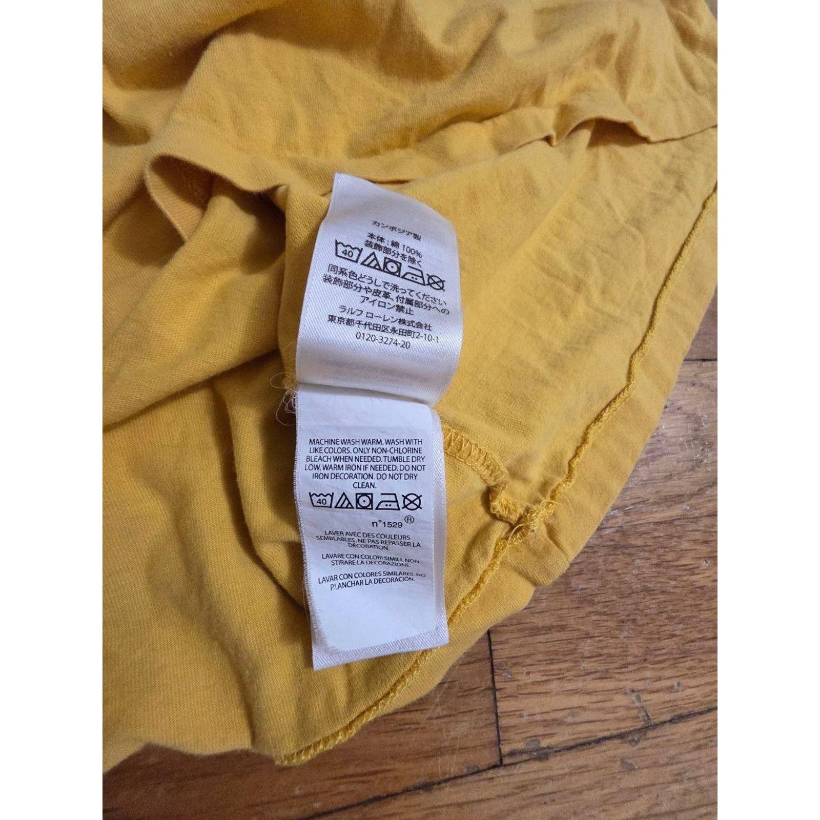 Polo Ralph Lauren Polo Ralph Lauren Men’s T Shirt Tee Yellow XXL A001126 Size US XXL / EU 58 / 5 - 6 Thumbnail