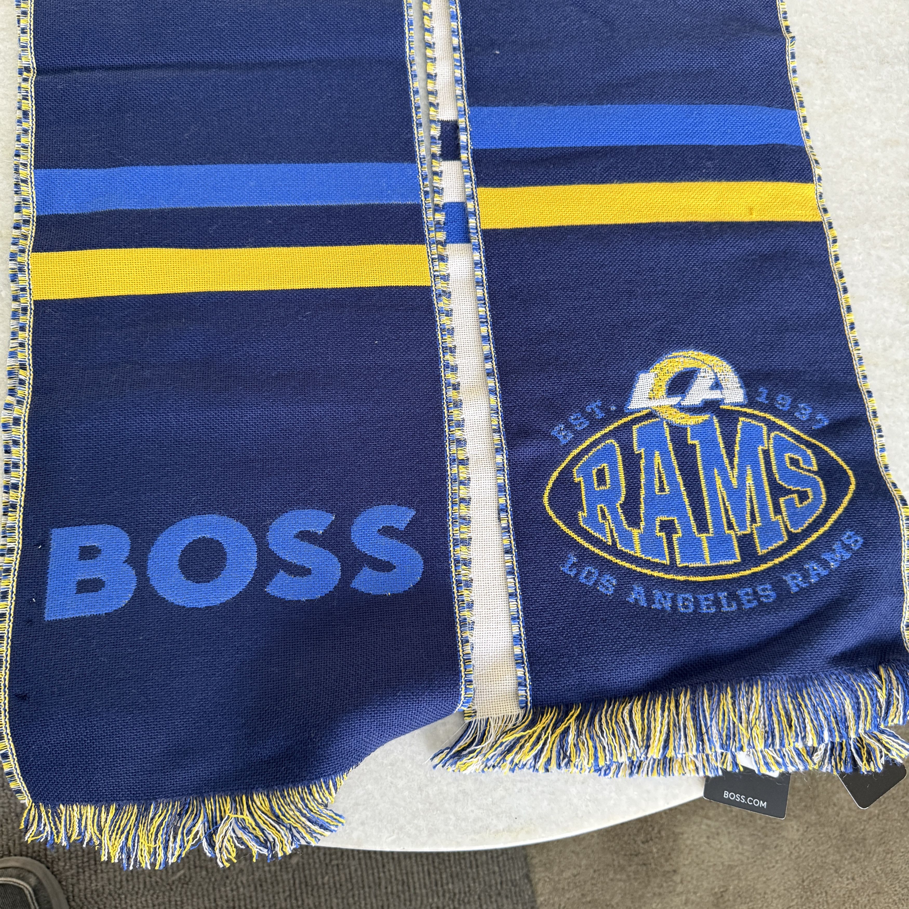 Hugo Boss Hugo Boss X NFL RAMS Scarf, Wool-blend, Made in Italy Size ONE SIZE - 1 Thumbnail