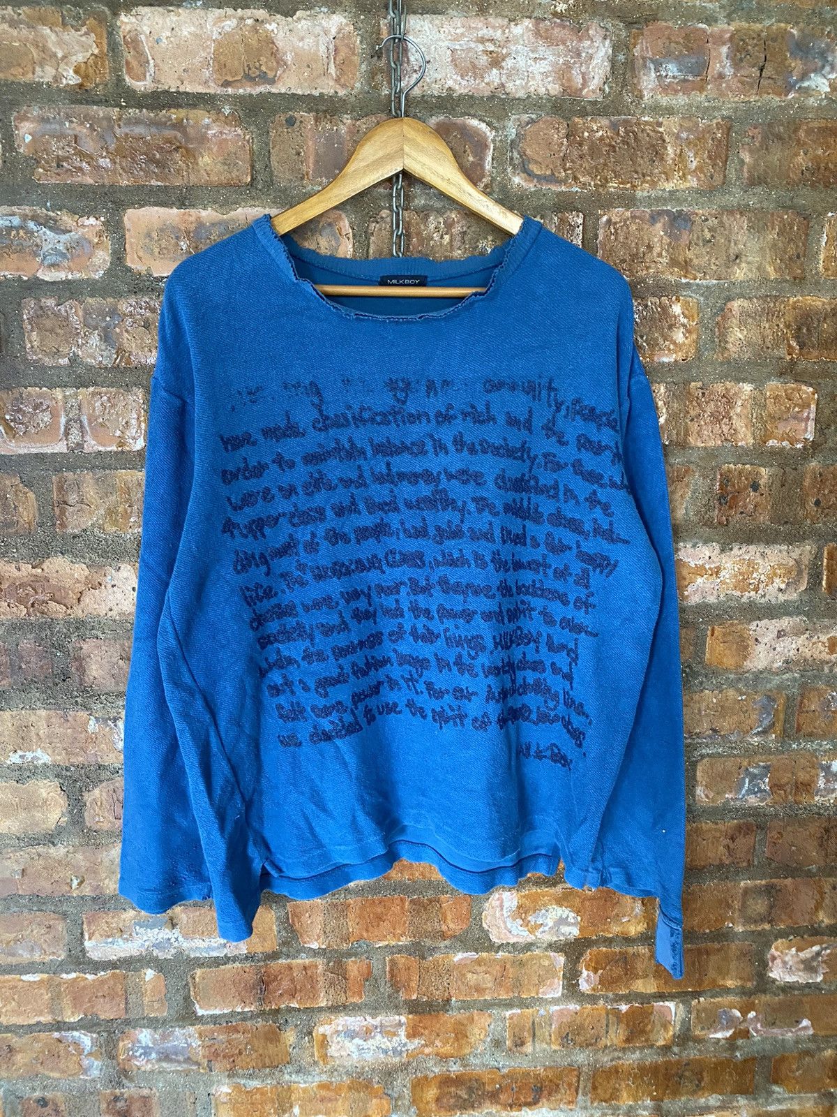 20471120 1990s MILKBOY Poem Punk SICK distressed Size US L / EU 52-54 / 3 - 3 Thumbnail