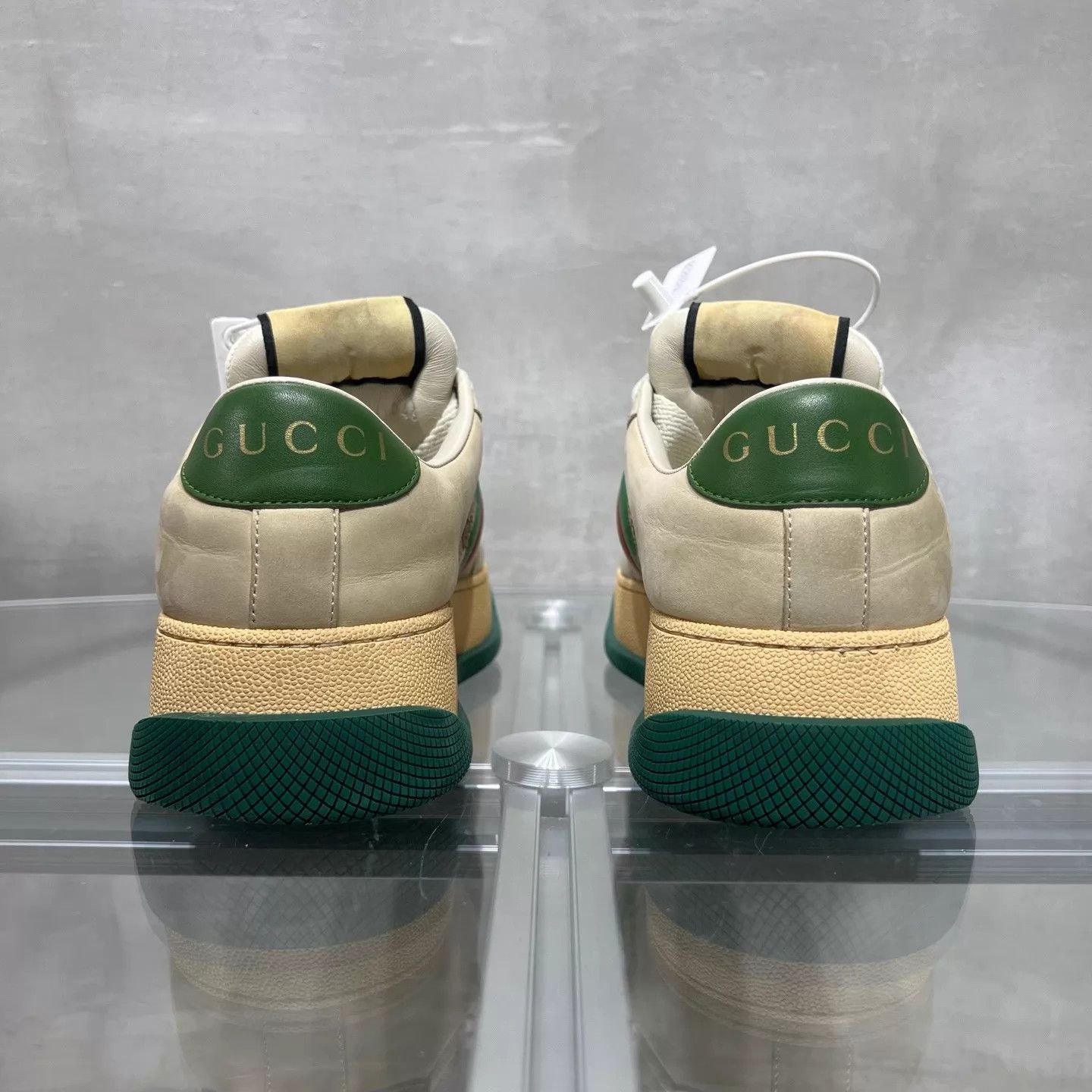Gucci Gucci Platform Distressed Sneaker Beige Size 36.5 Size US 6 / IT 36 - 6 Thumbnail