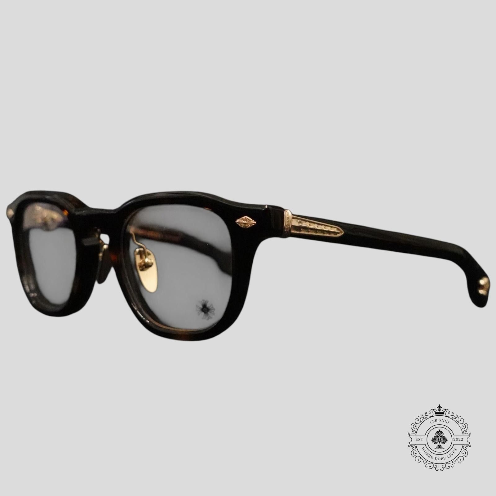 Chrome Hearts Chrome Hearts Chirp Chirp-A Sunglasses in Tortoise/Gold Size ONE SIZE - 1 Thumbnail