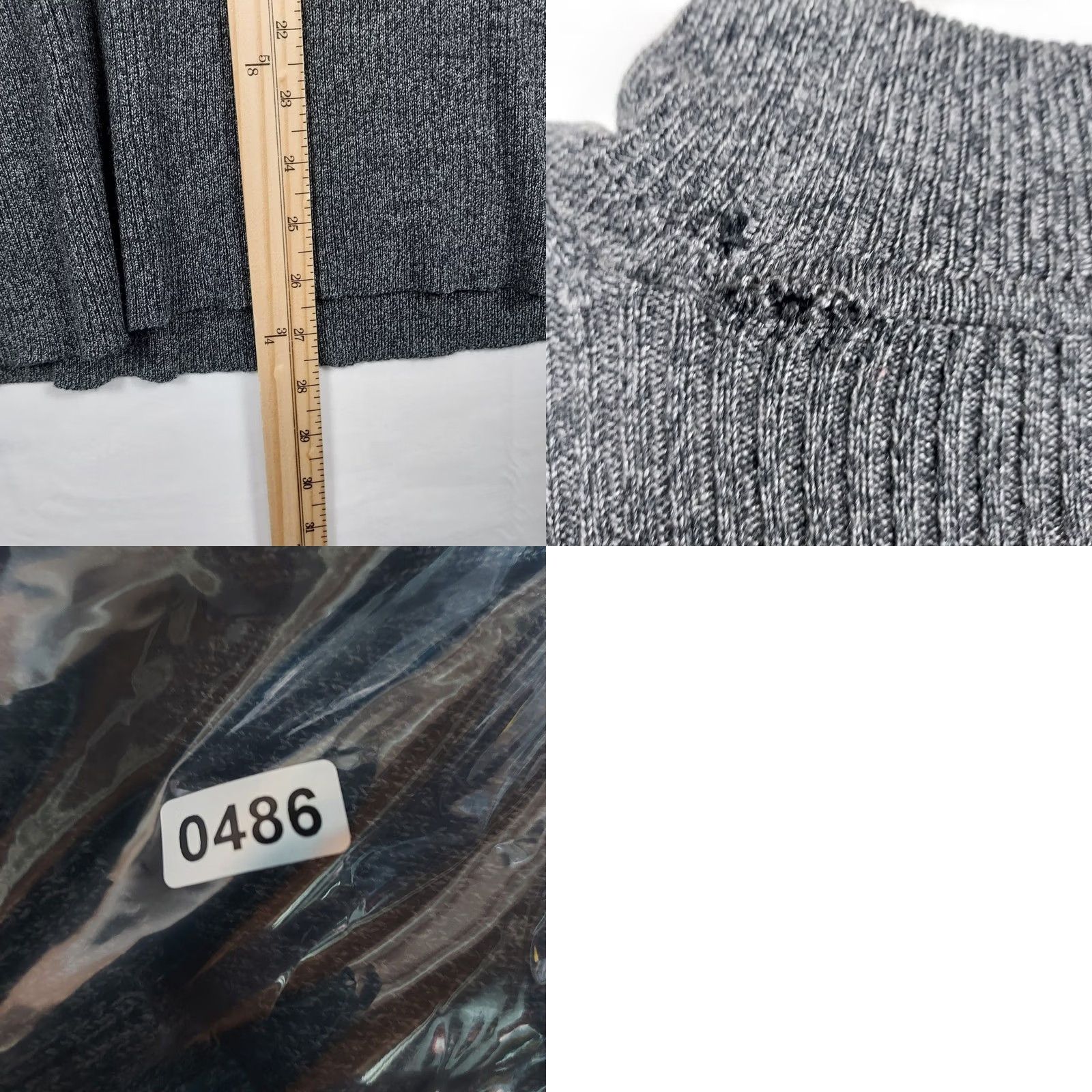 Perry Ellis Perry Ellis Womens Gray Ribbed Mock Neck Sweater Knit Lightweight Pullover Medium M Size M / US 6-8 / IT 42-44 - 8 Thumbnail