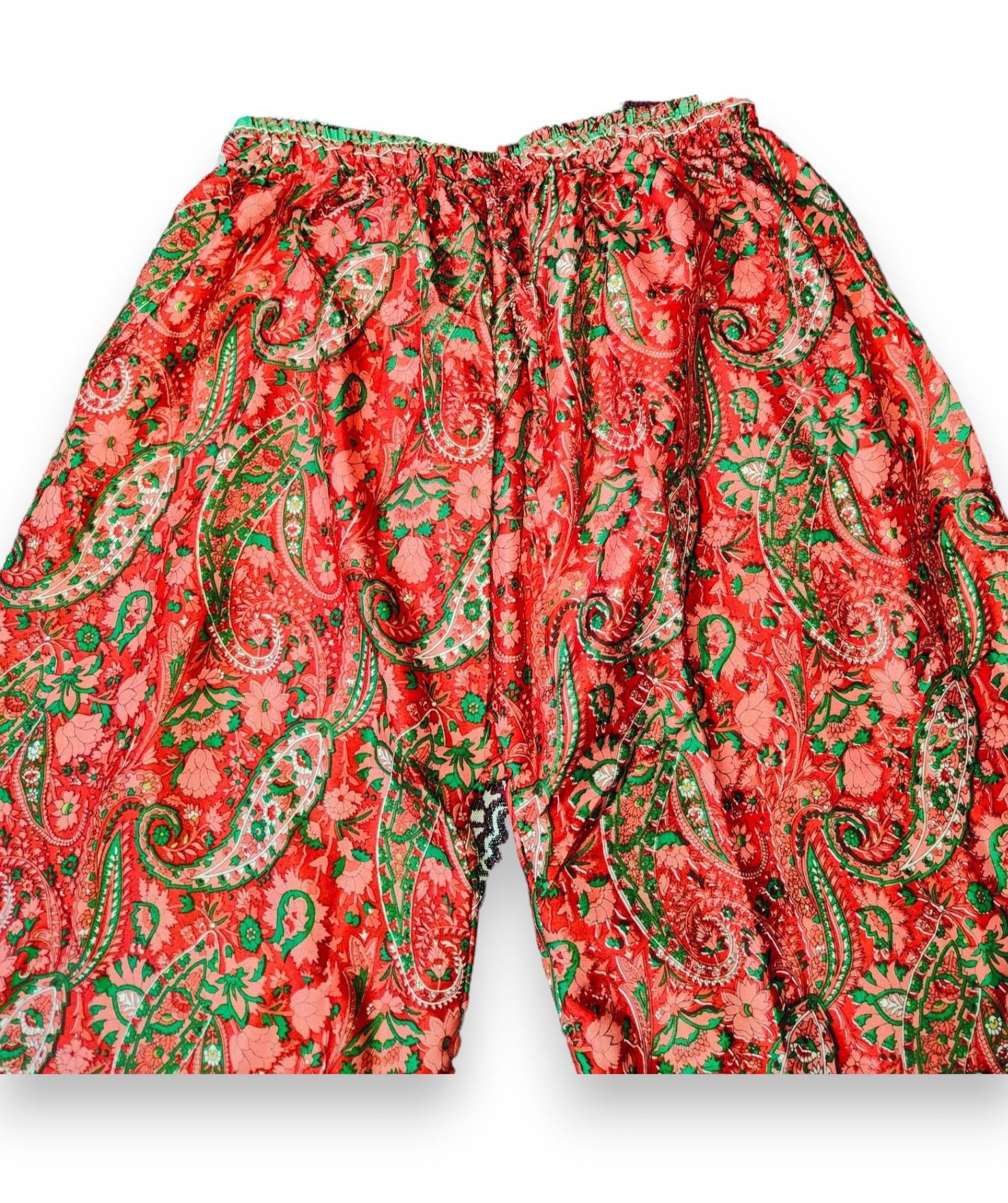 Poeme Bohemien Floral Printed Silk Pant, Comfortable Relaxed Feel, Bohemian Size 38" / US 16 / IT 52 - 2 Thumbnail