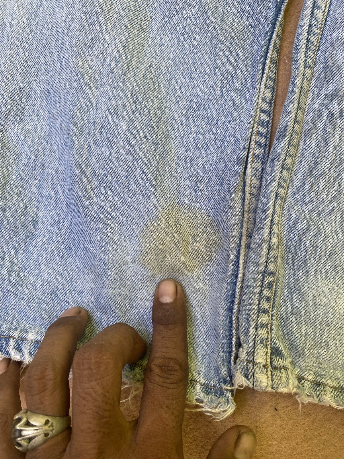 Levi's Custom Reconstructed Levi's 501 Distressed Camo-Panel Denim Size US 29 - 10 Thumbnail