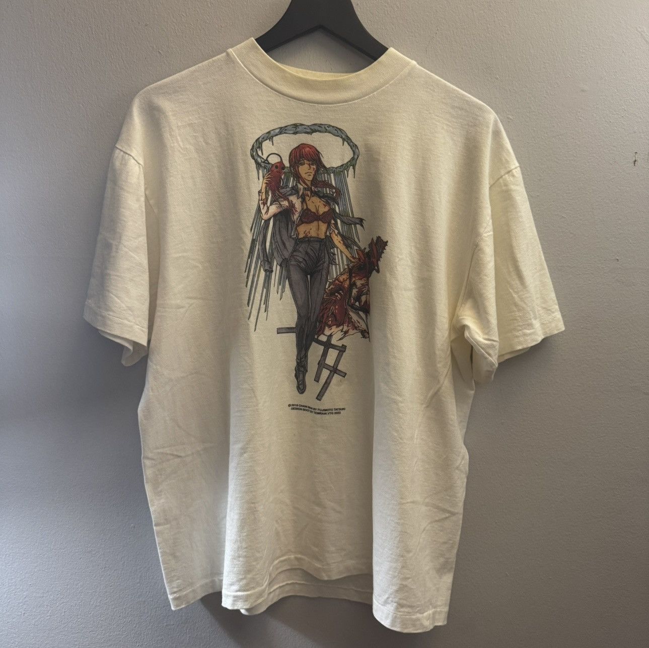 Anime Makima Chainsaw Man Denji Pochita Vintage Style Tee T-Shirt Size US L / EU 52-54 / 3 - 1 Thumbnail