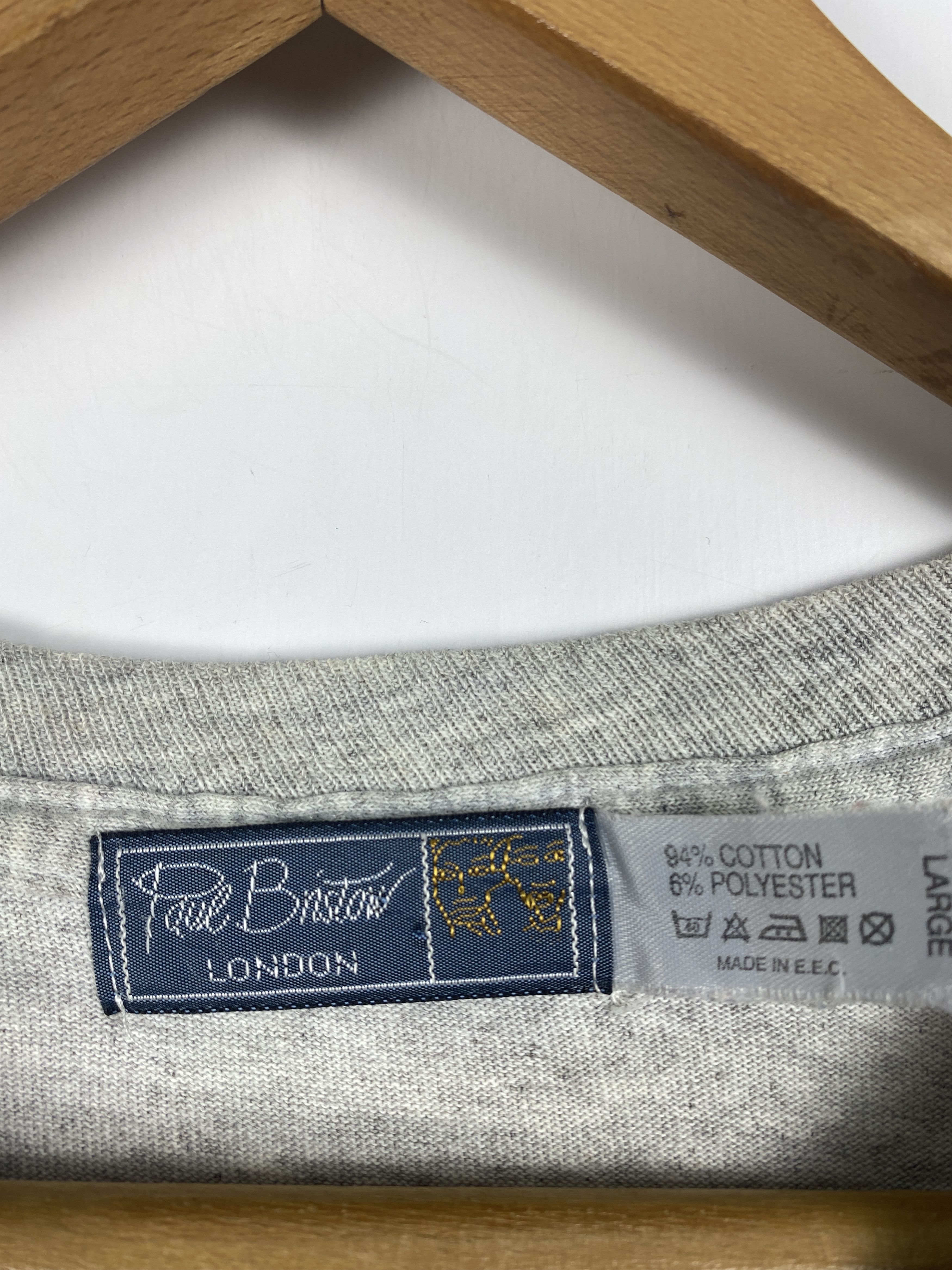 Vintage Vintage Paul Bristor London Made In E.E.C. Tee T0004 Size US L / EU 52-54 / 3 - 5 Thumbnail