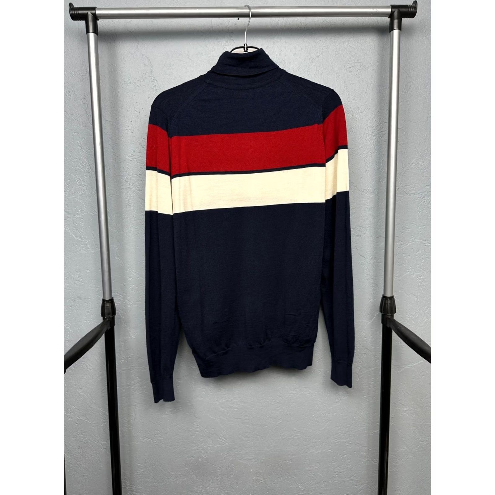 John Smedley John Smedley Mens Sweater Wool High Neck Size L Blue Vintage No N/A Size US L / EU 52-54 / 3 - 4 Thumbnail