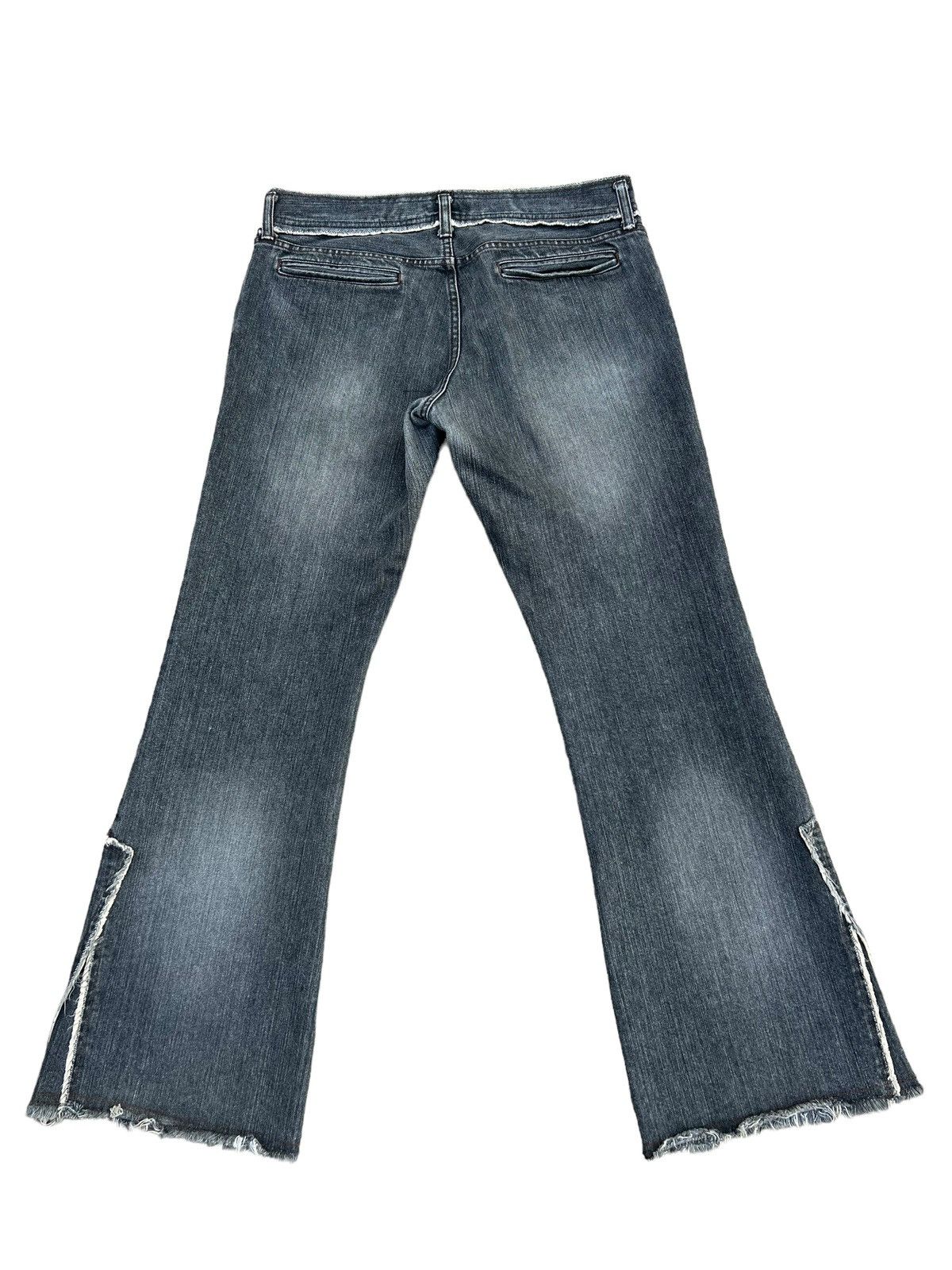 Vintage VTG Patrick Cox Wannabe Fade Black Denim Flare Jeans Size US 31 - 2 Thumbnail