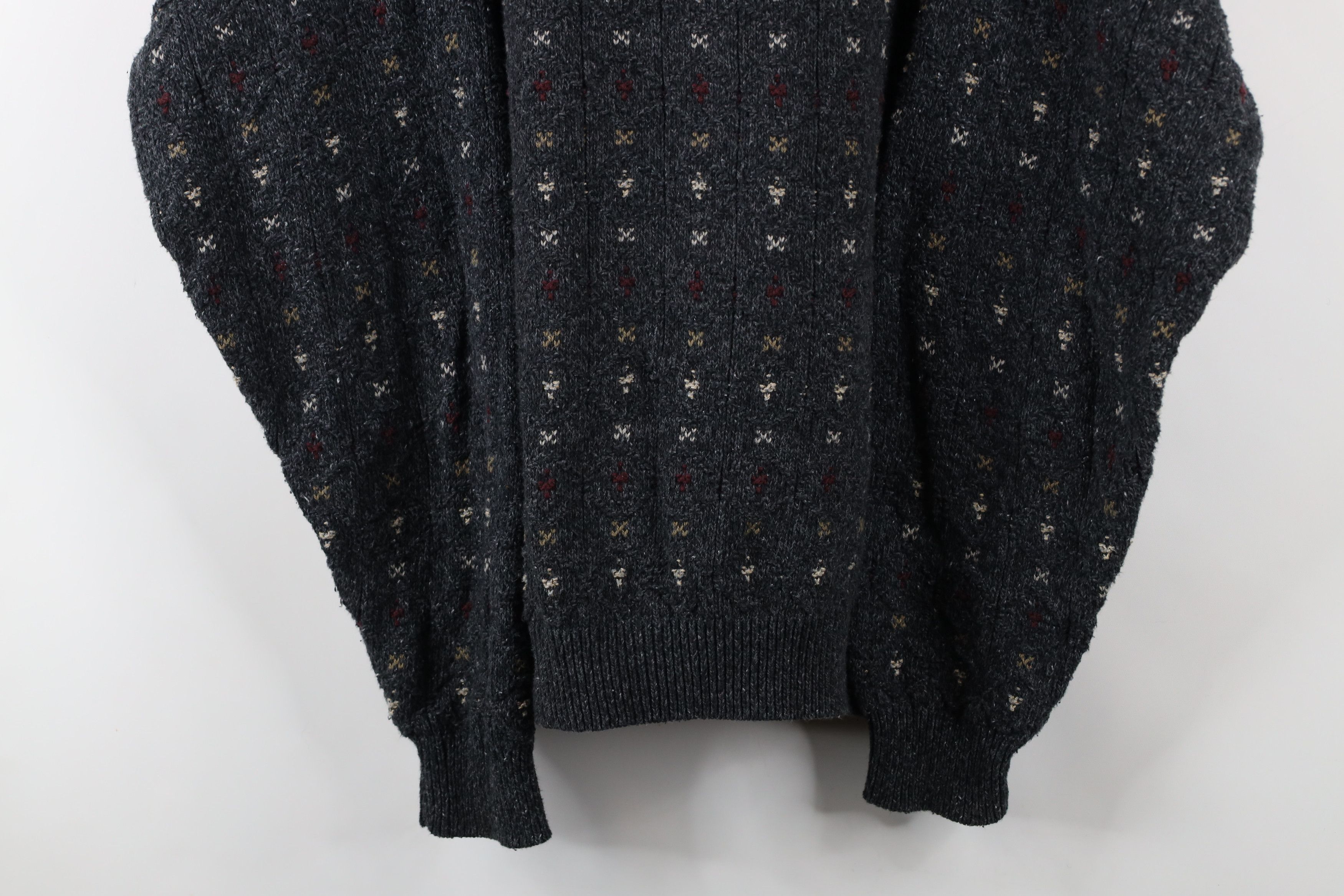 Vintage Vintage 90s Streetwear Textured Knit Crewneck Sweater USA Size US XXL / EU 58 / 5 - 3 Thumbnail