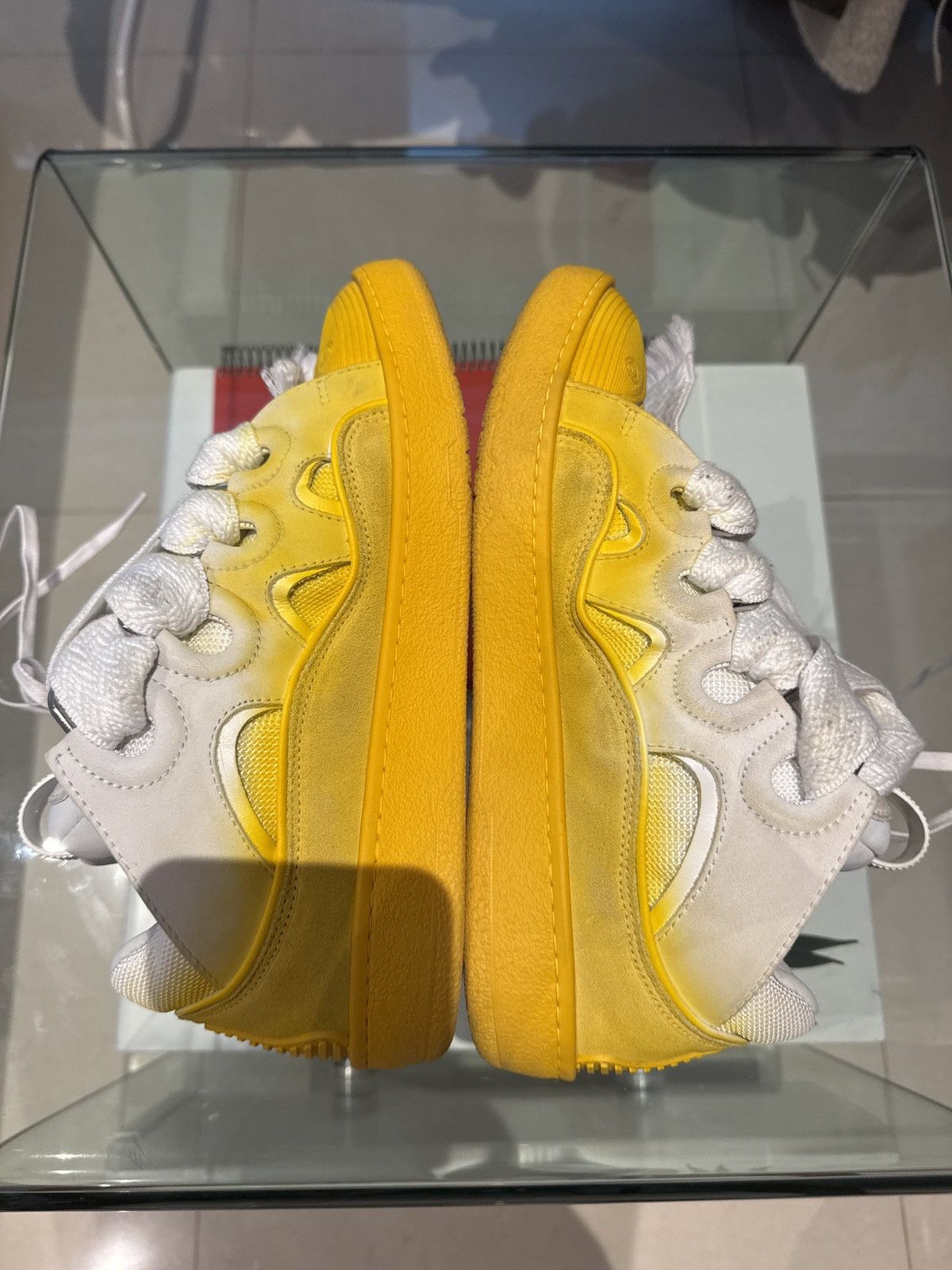 Lanvin Yellow-White gradient lanvin curb sneaker Size US 8 / EU 41 - 5 Thumbnail